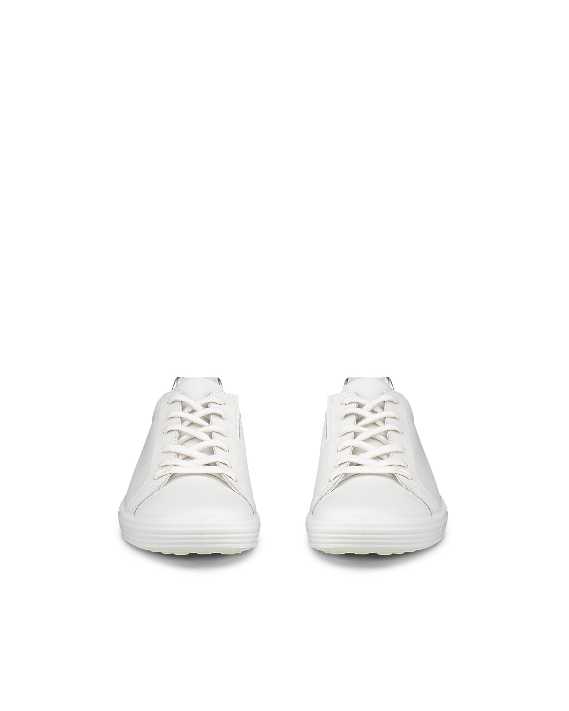 Women's ECCO® Soft 7 Leather Trainer - White - Front pair
