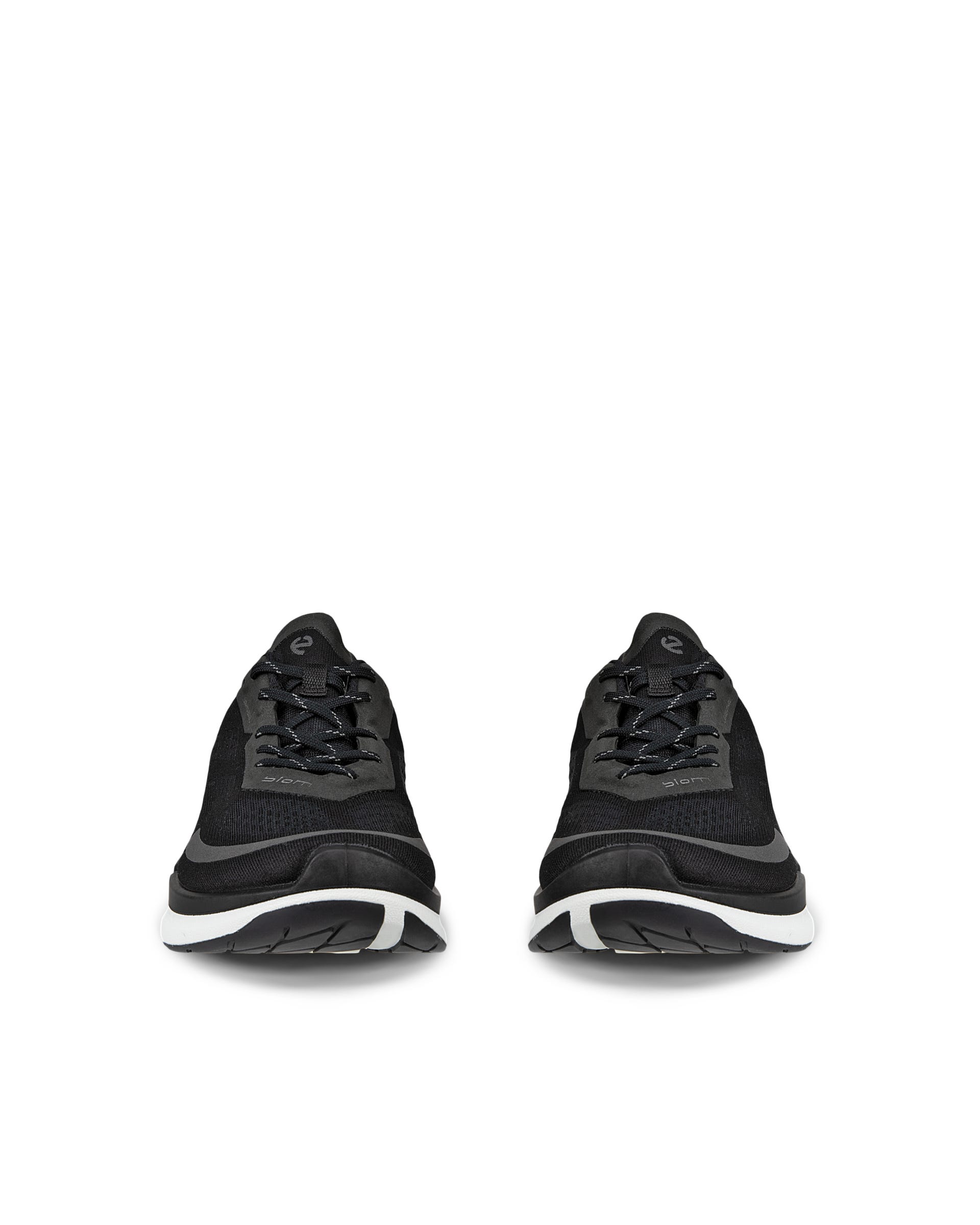 Women's ECCO® Biom 2.0 Low Breathru Textile Sneaker - Black - Front pair
