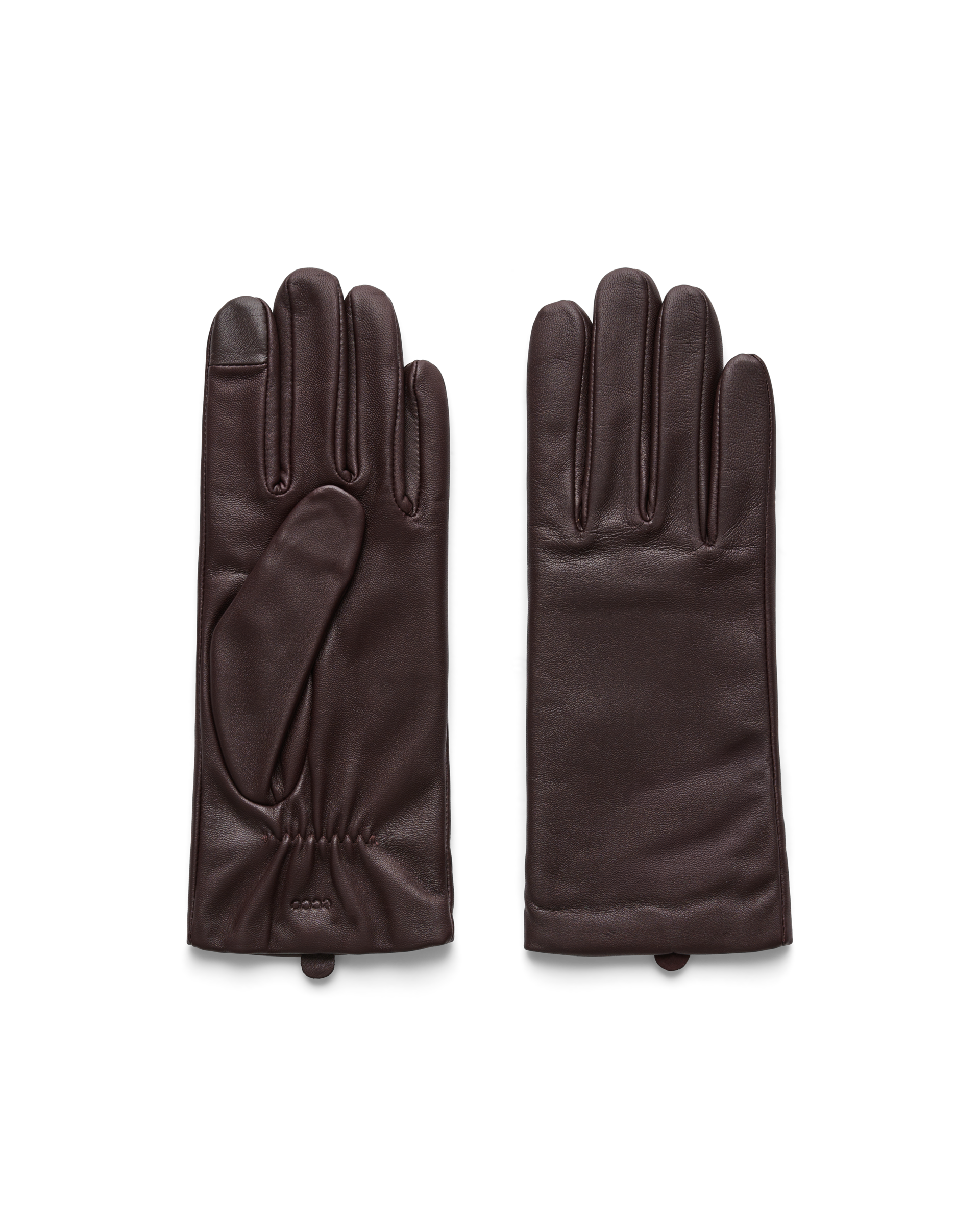 ECCO Gloves Plain — Brown