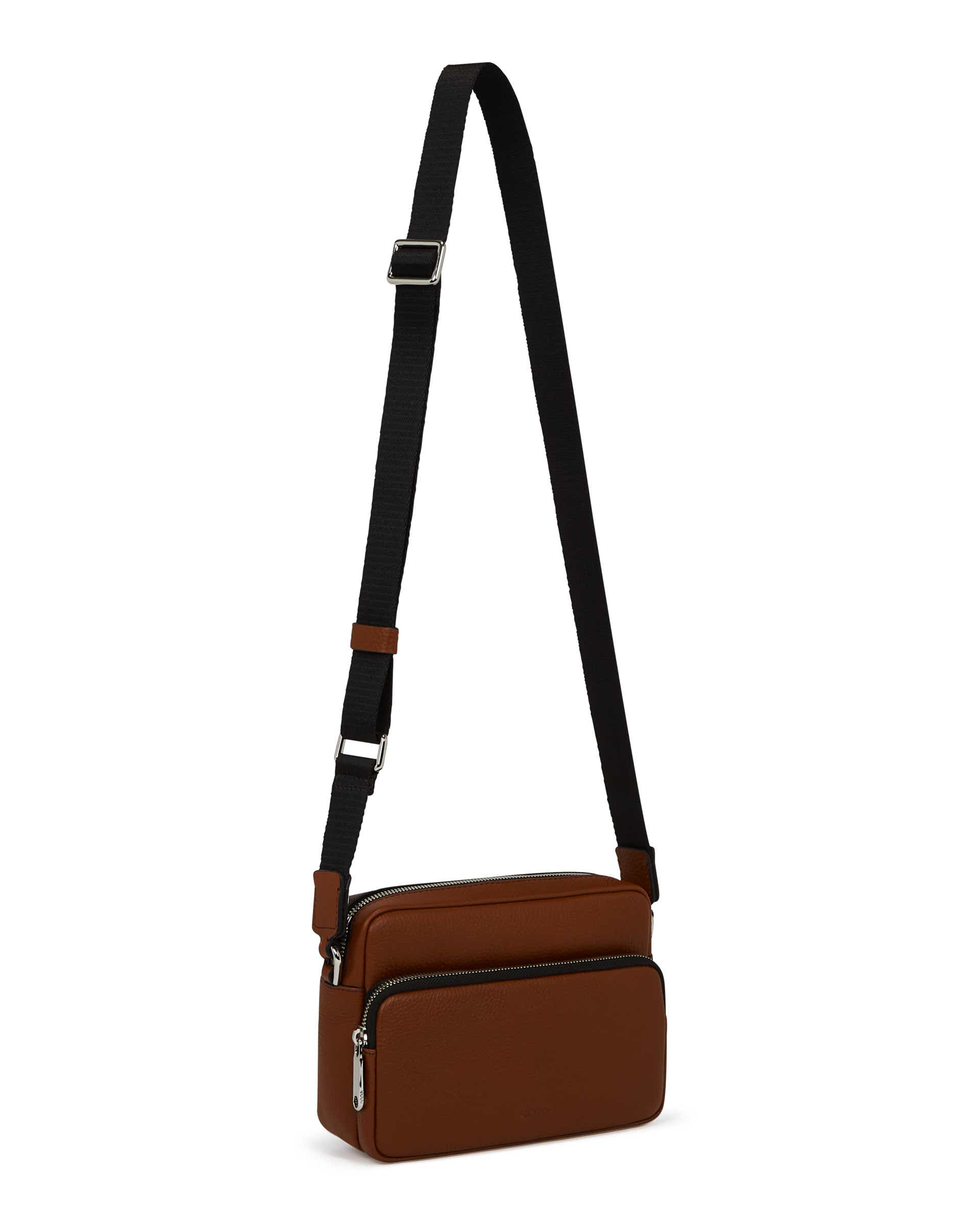 ECCO Camera Bag Pebbled レザーカメラバッグ - ブラウン - Main