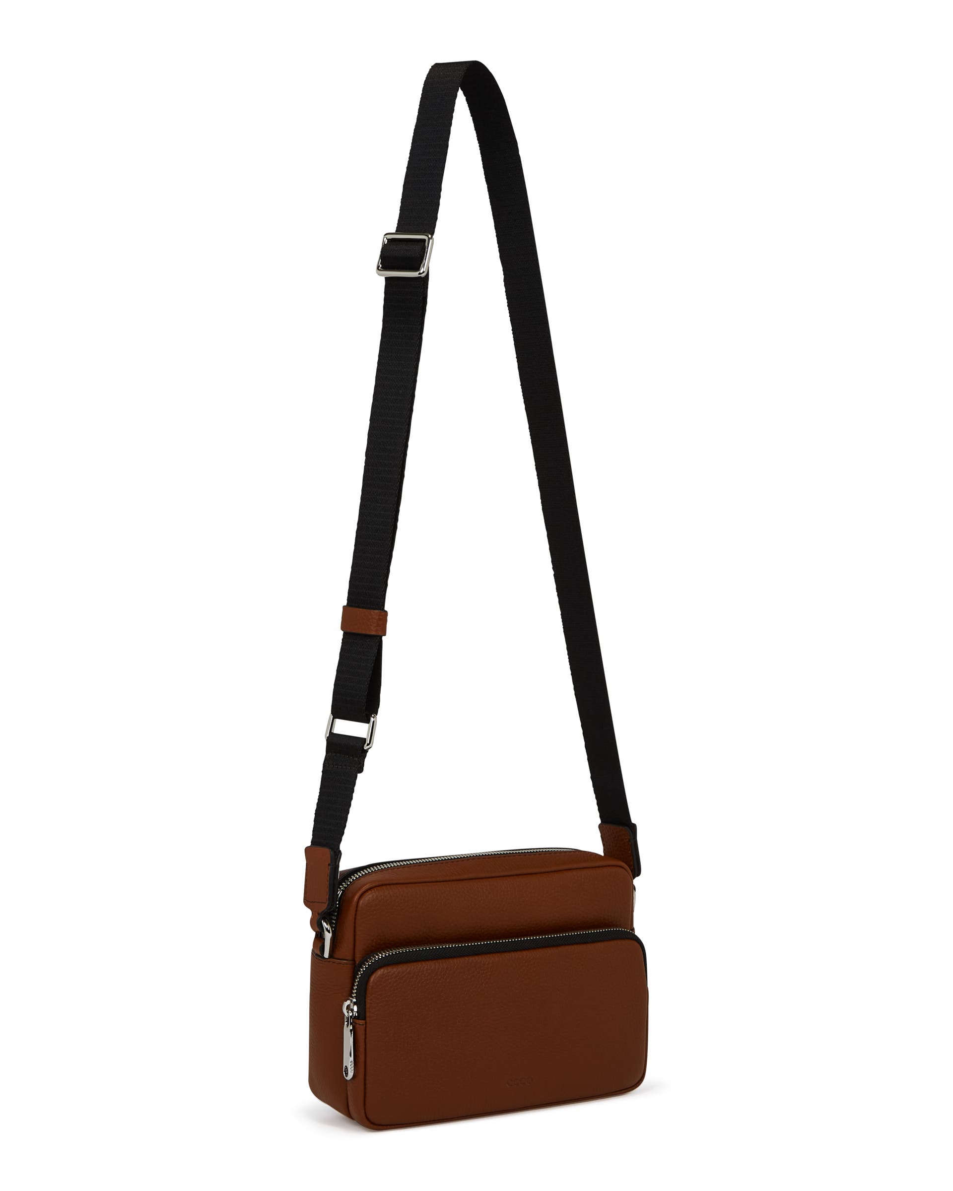 ECCO Camera Bag Pebbled レザーカメラバッグ - ブラウン - Main