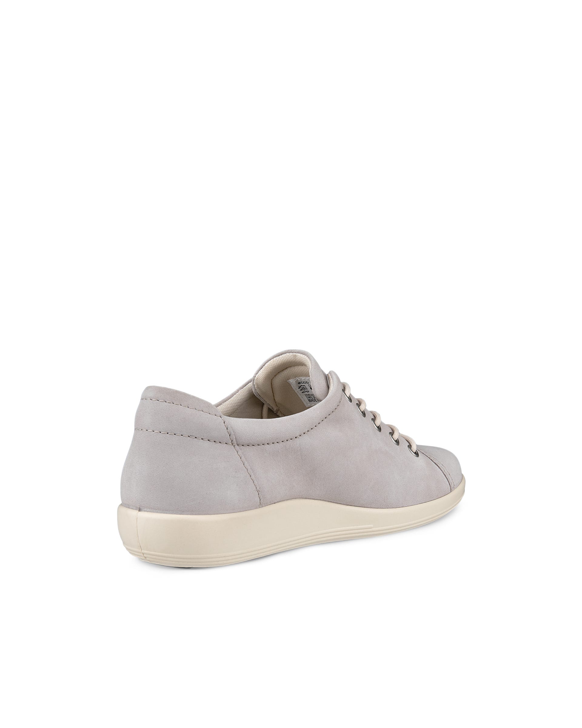 ECCO® Soft 2.0 Damen Sneaker aus Nubukleder - Grau - Back