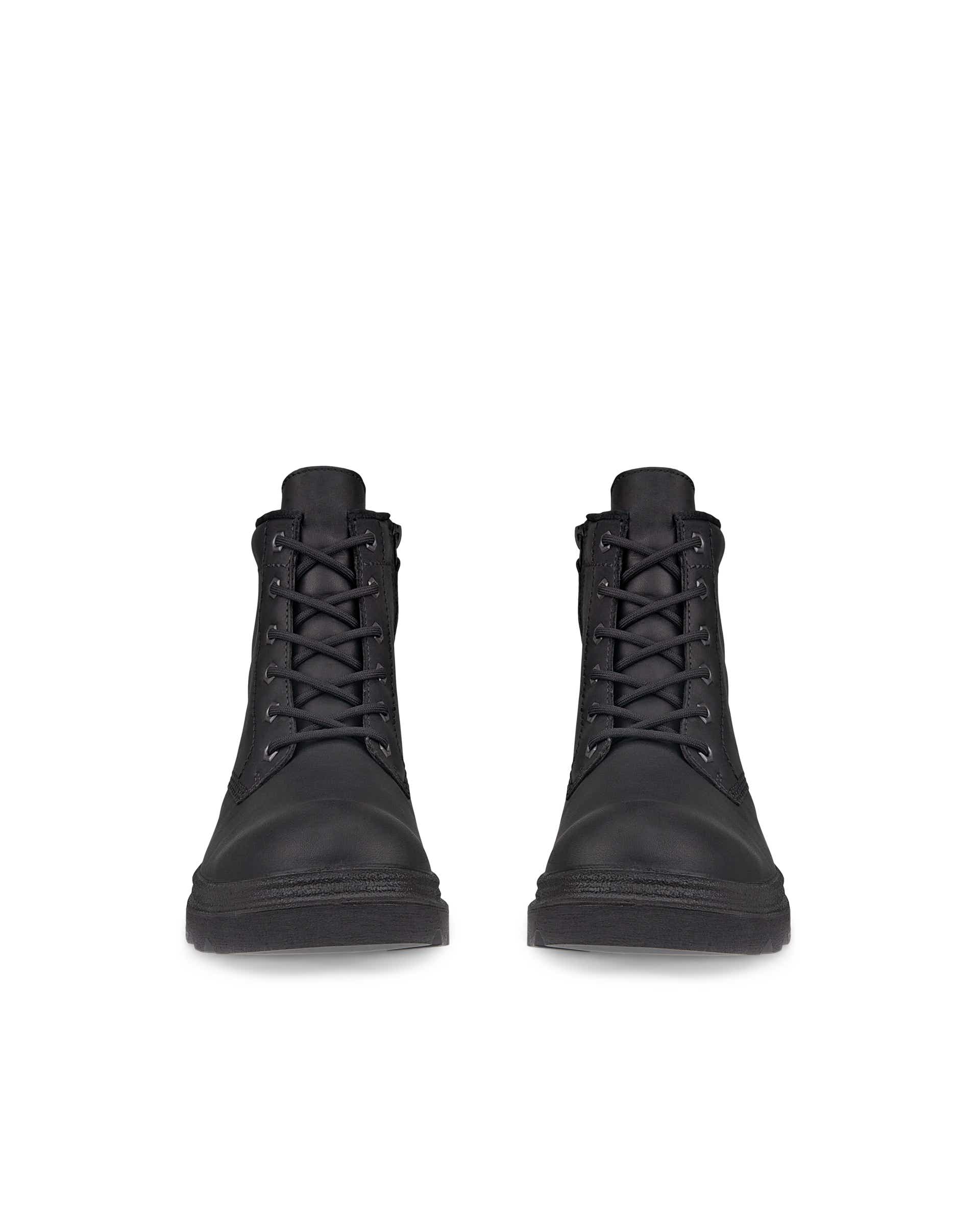 ECCO® Grainer odiniai suvarstomi auliniai batai moterims - Juoda - Front pair