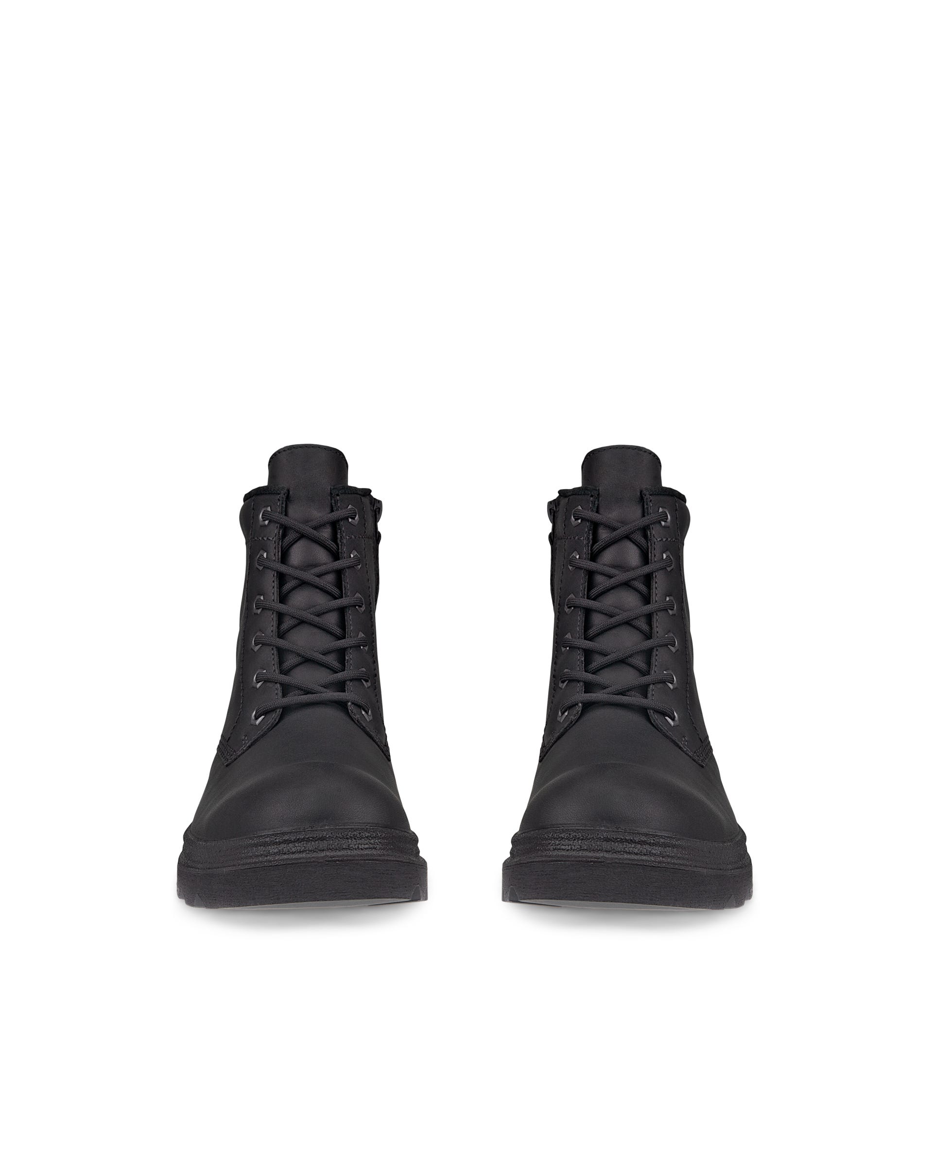 ECCO® Grainer odiniai suvarstomi auliniai batai moterims - Juoda - Front pair