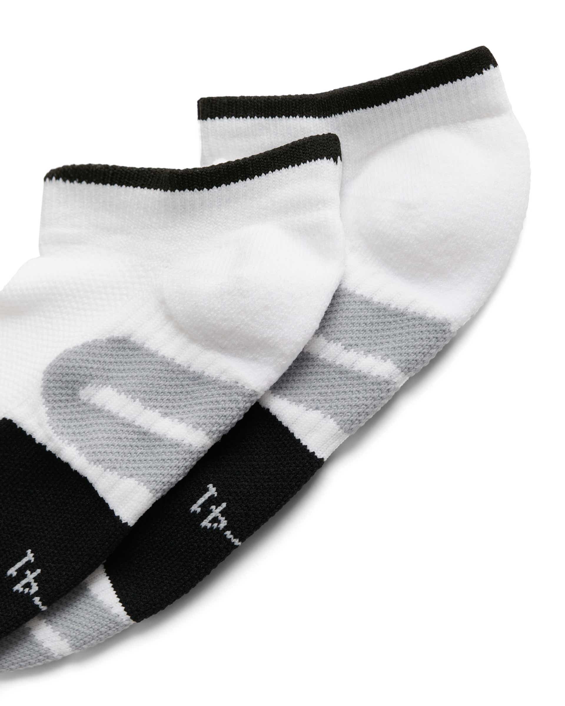 Unisex ECCO® Functional No-Show Socks - White - Detail-1