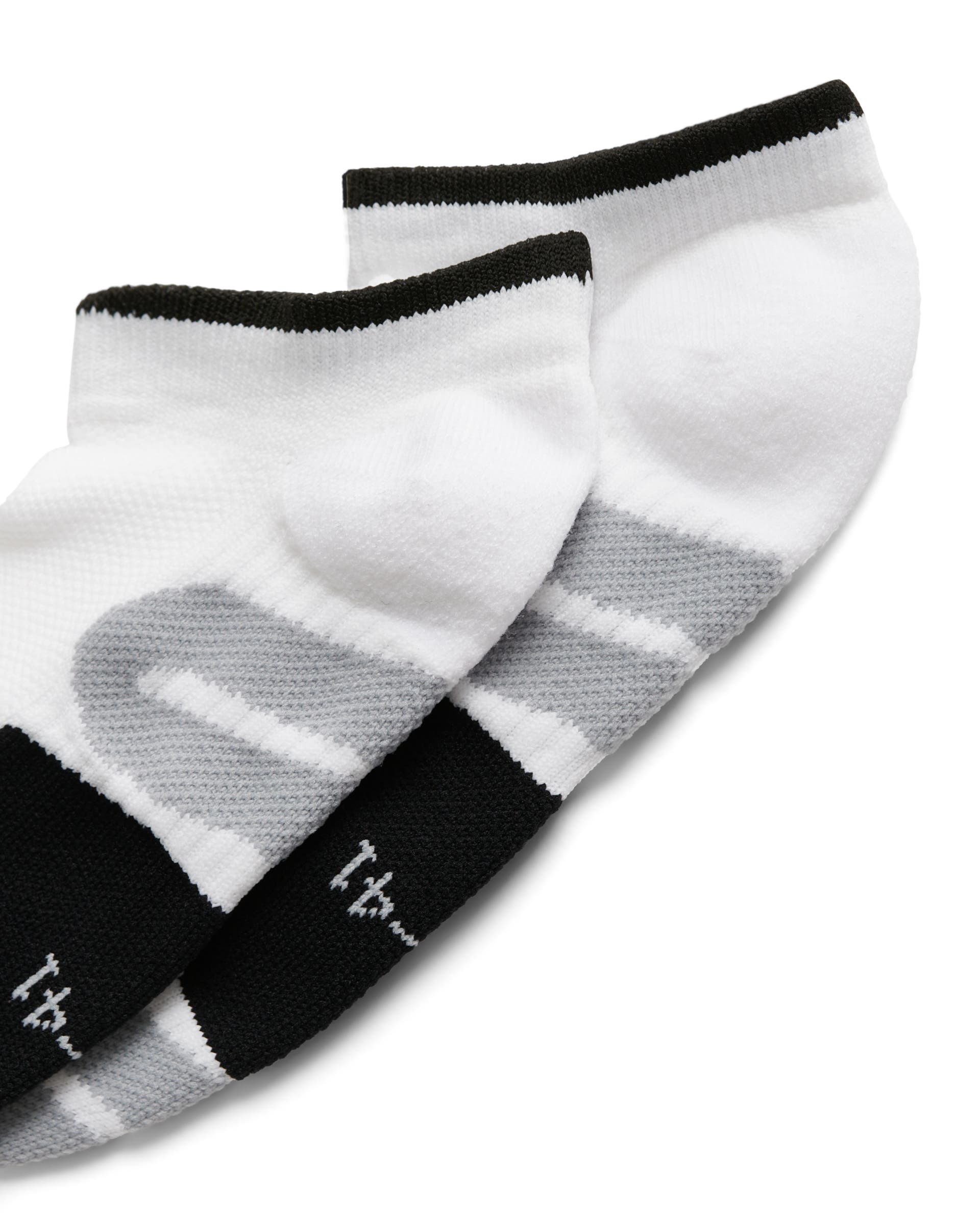 Unisex ECCO® Functional No-Show Socks - White - Detail-1