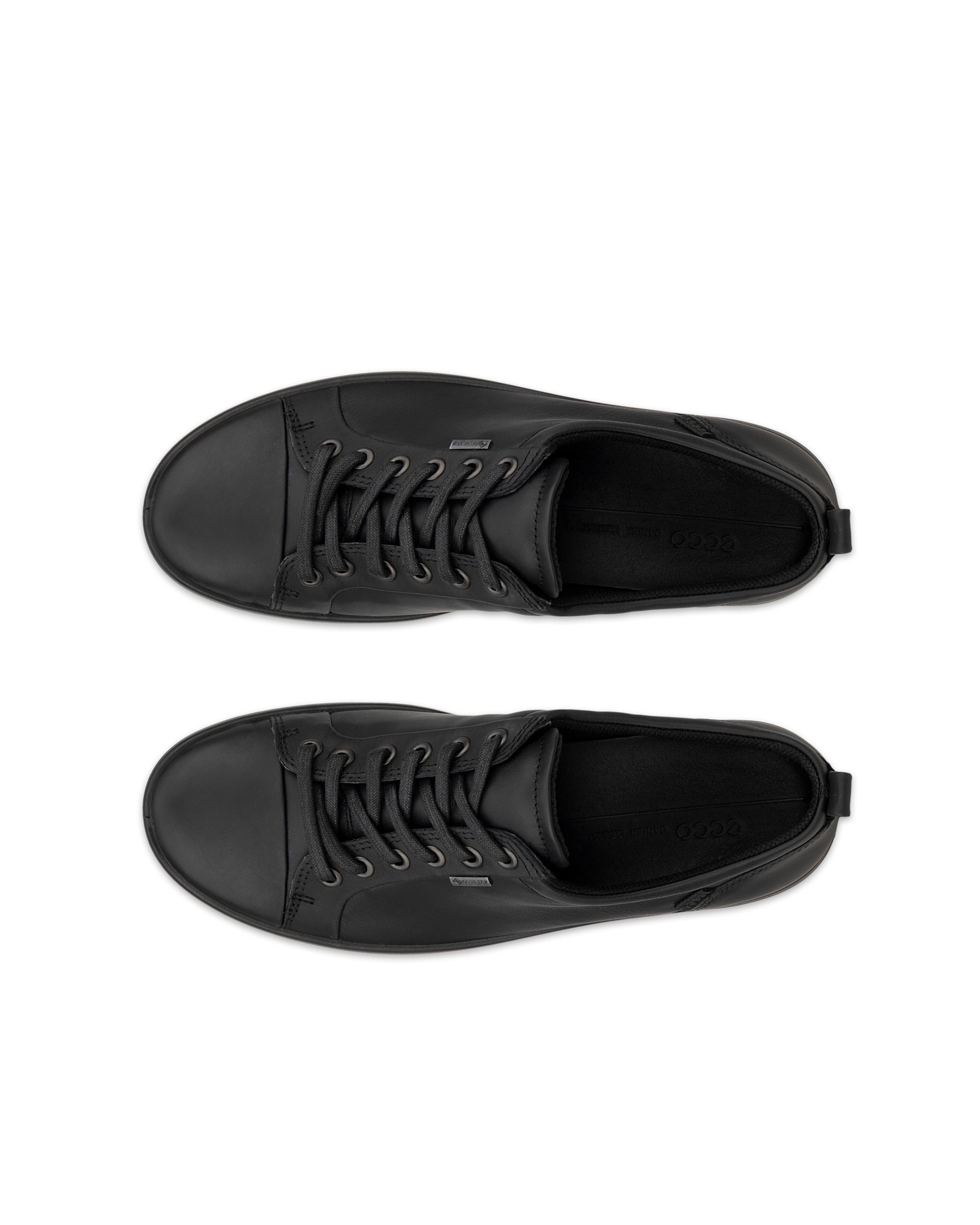 Zapatillas de piel Gore-Tex ECCO® Soft 7 para mujer - Negro - Top left pair