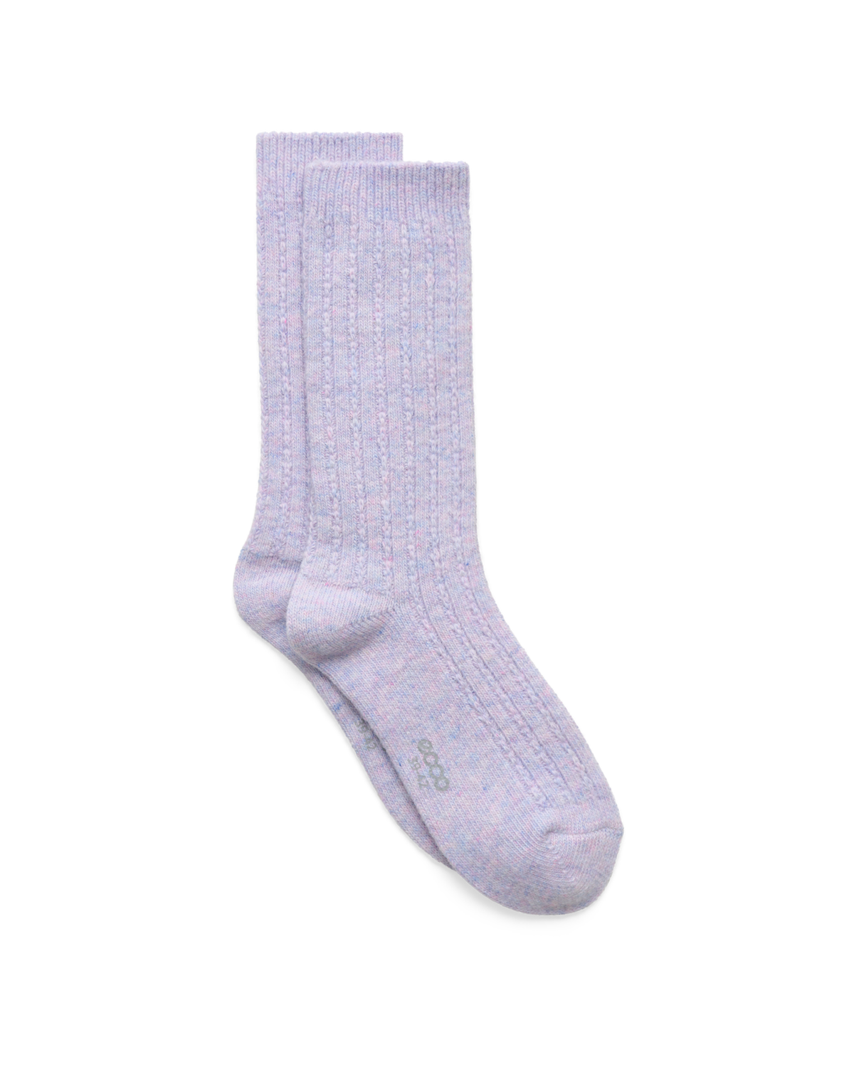 ECCO Hygge Cable Knit Mid-Cut — Purple