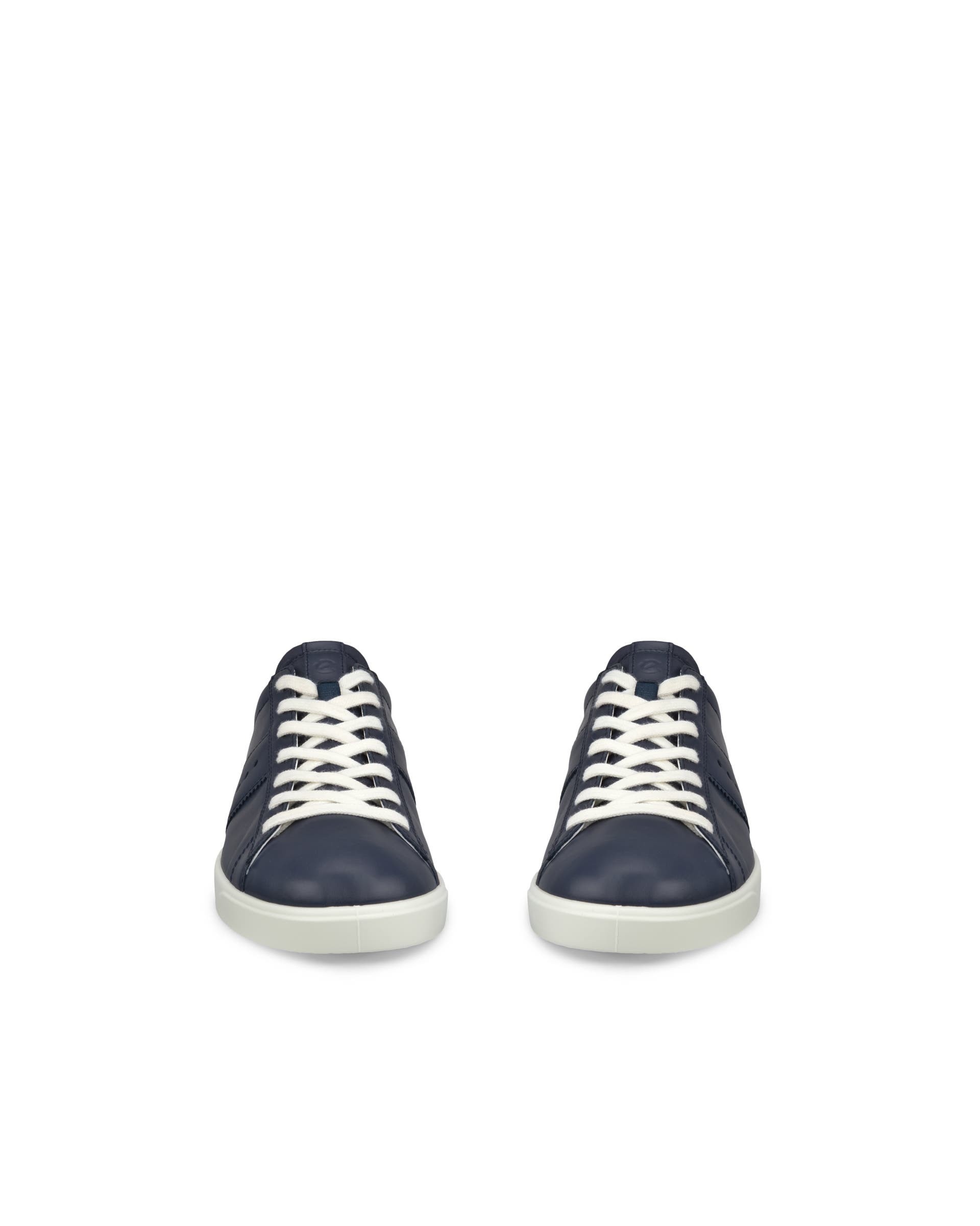 ECCO® Street Lite baskets en cuir pour femme - Bleu - Front pair