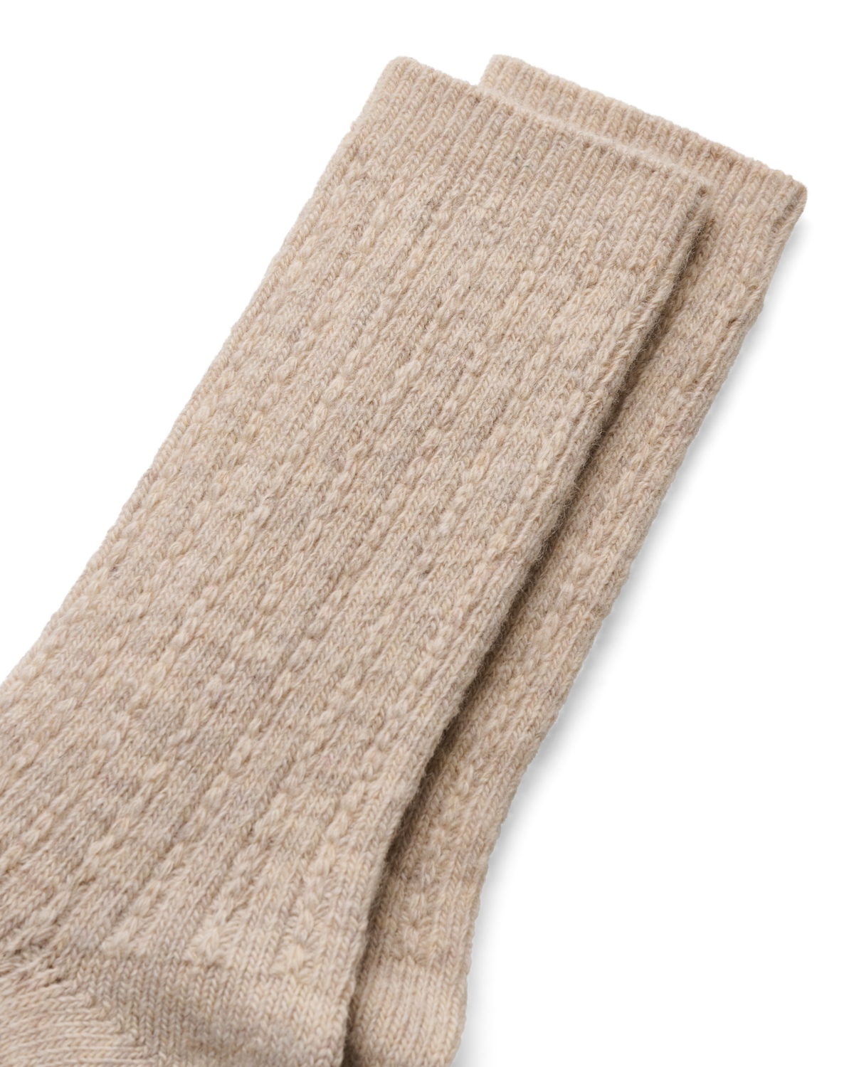 ECCO Hygge Cable Knit Mid-Cut — Beige