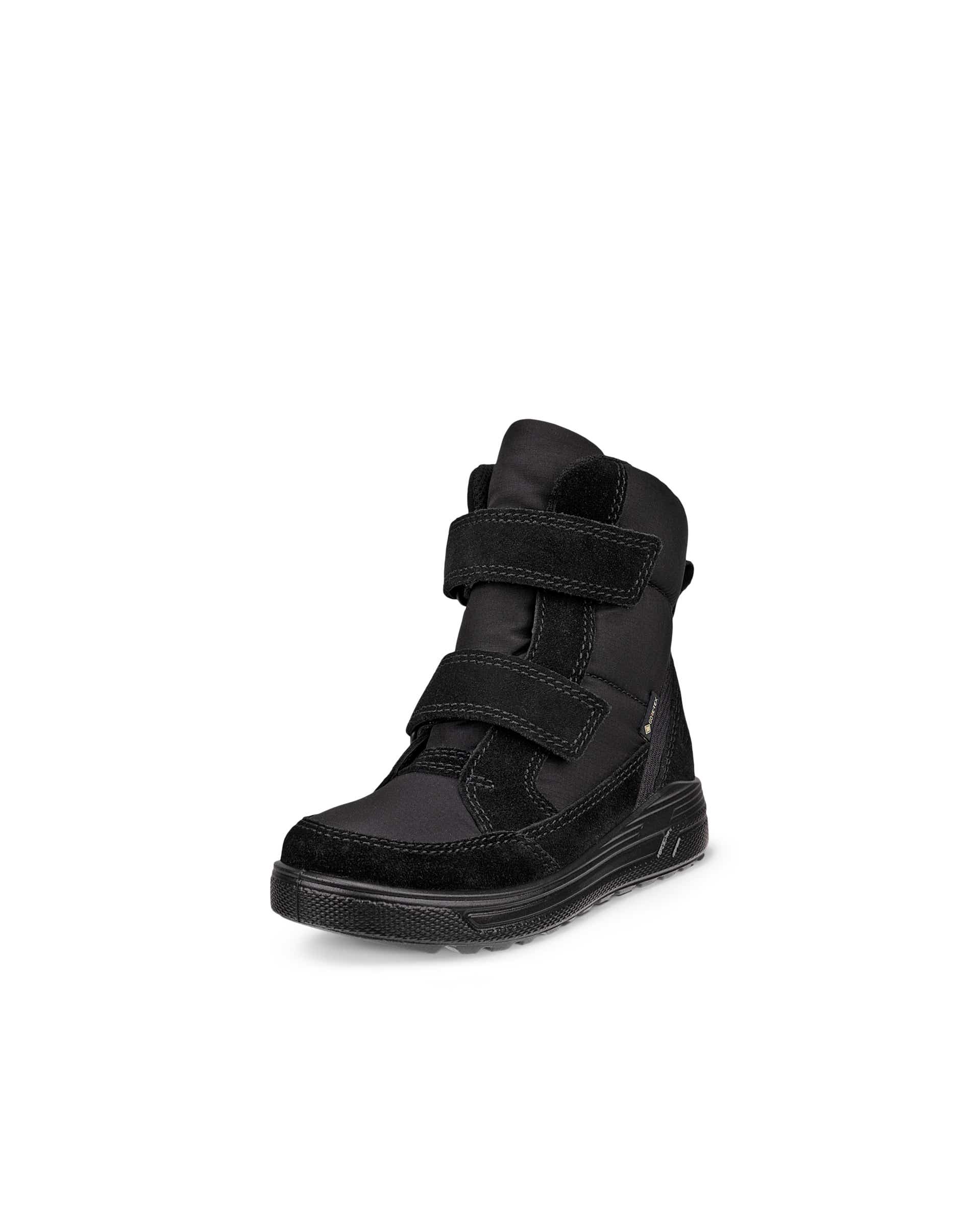 Kids' ECCO® Urban Snowboarder Suede Gore-Tex Winter Boot - Black - Main
