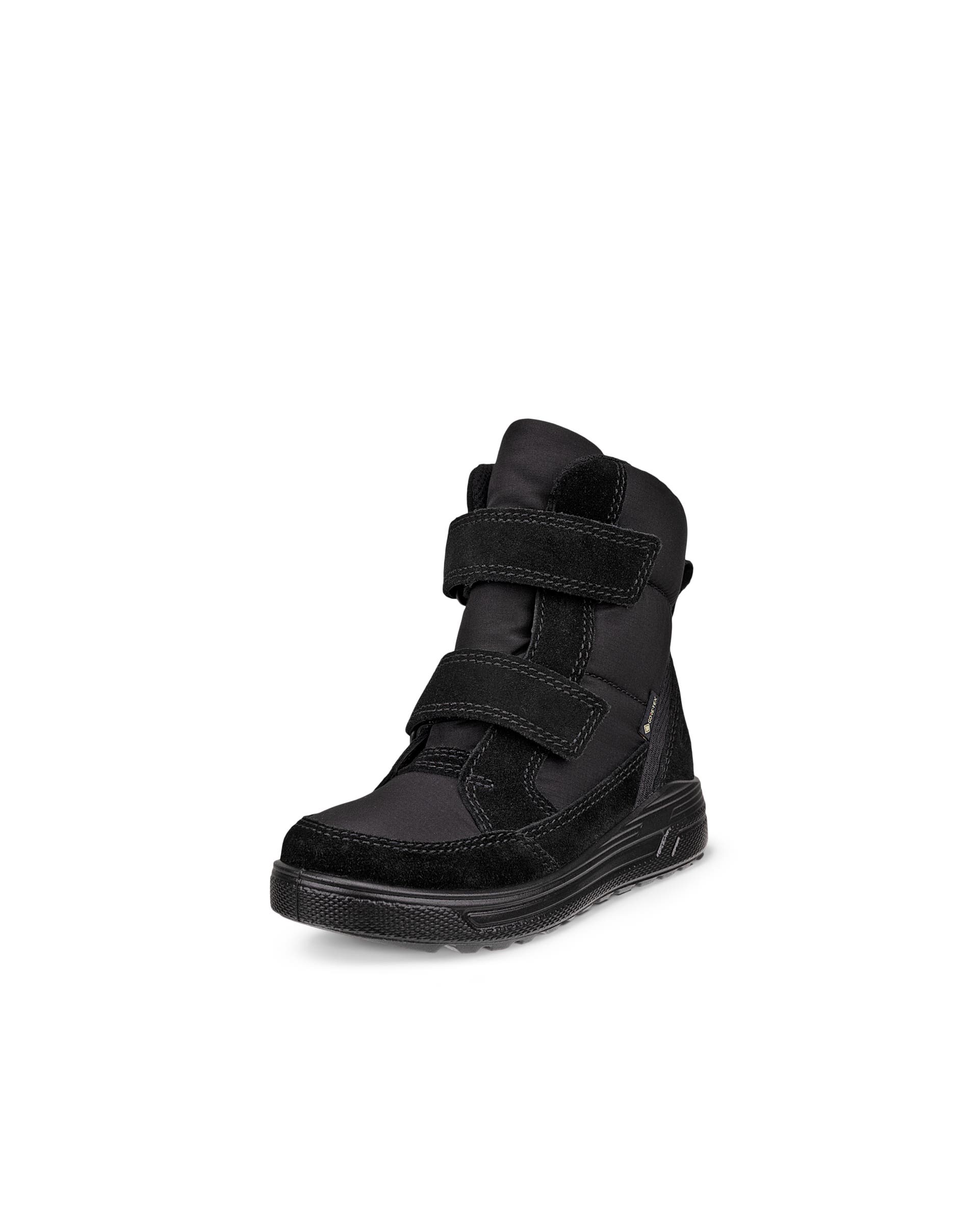 Kids' ECCO® Urban Snowboarder Suede Gore-Tex Winter Boot - Black - Main