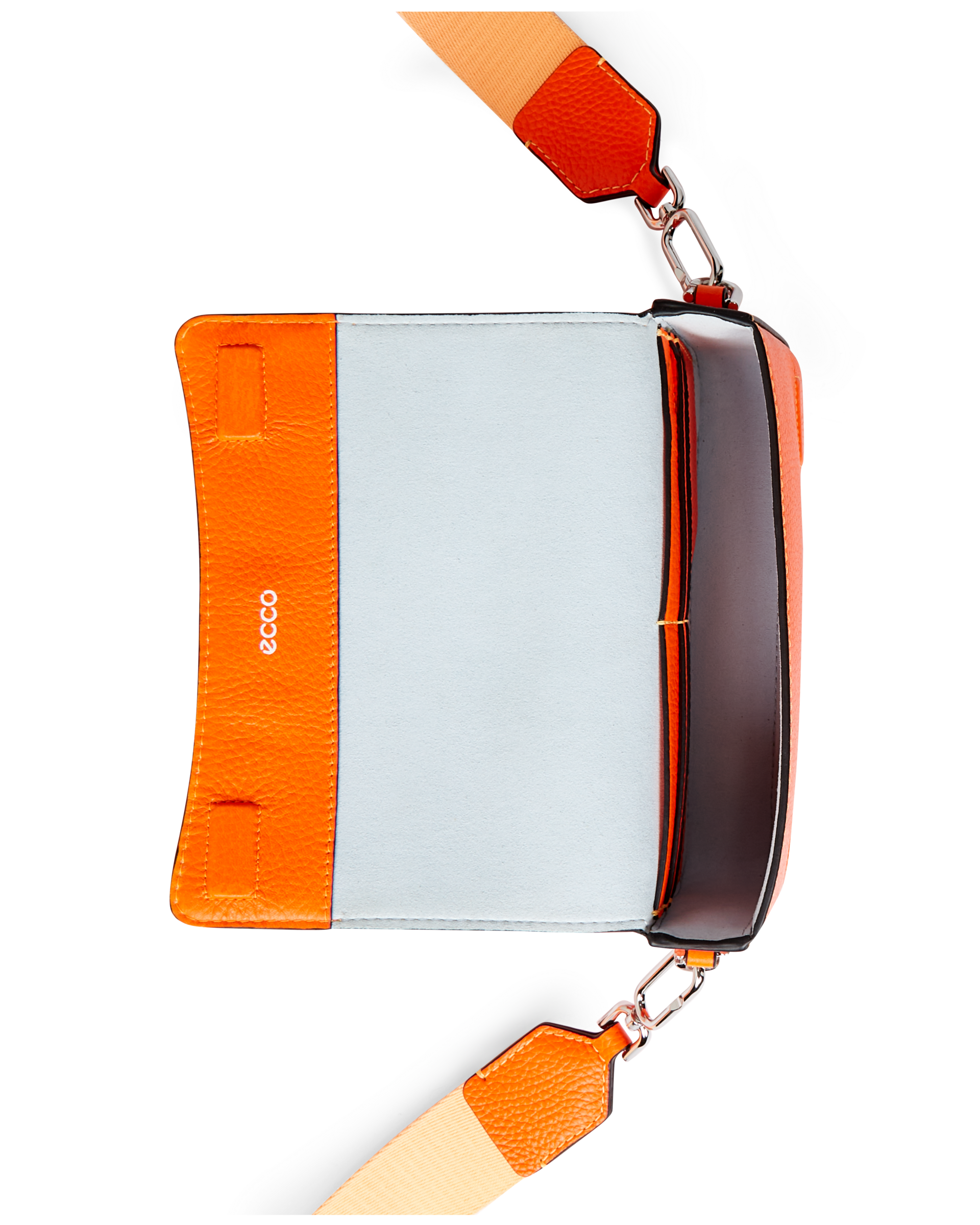 ECCO Pinch Small Pebbled レザークロスボディバッグ | オレンジ