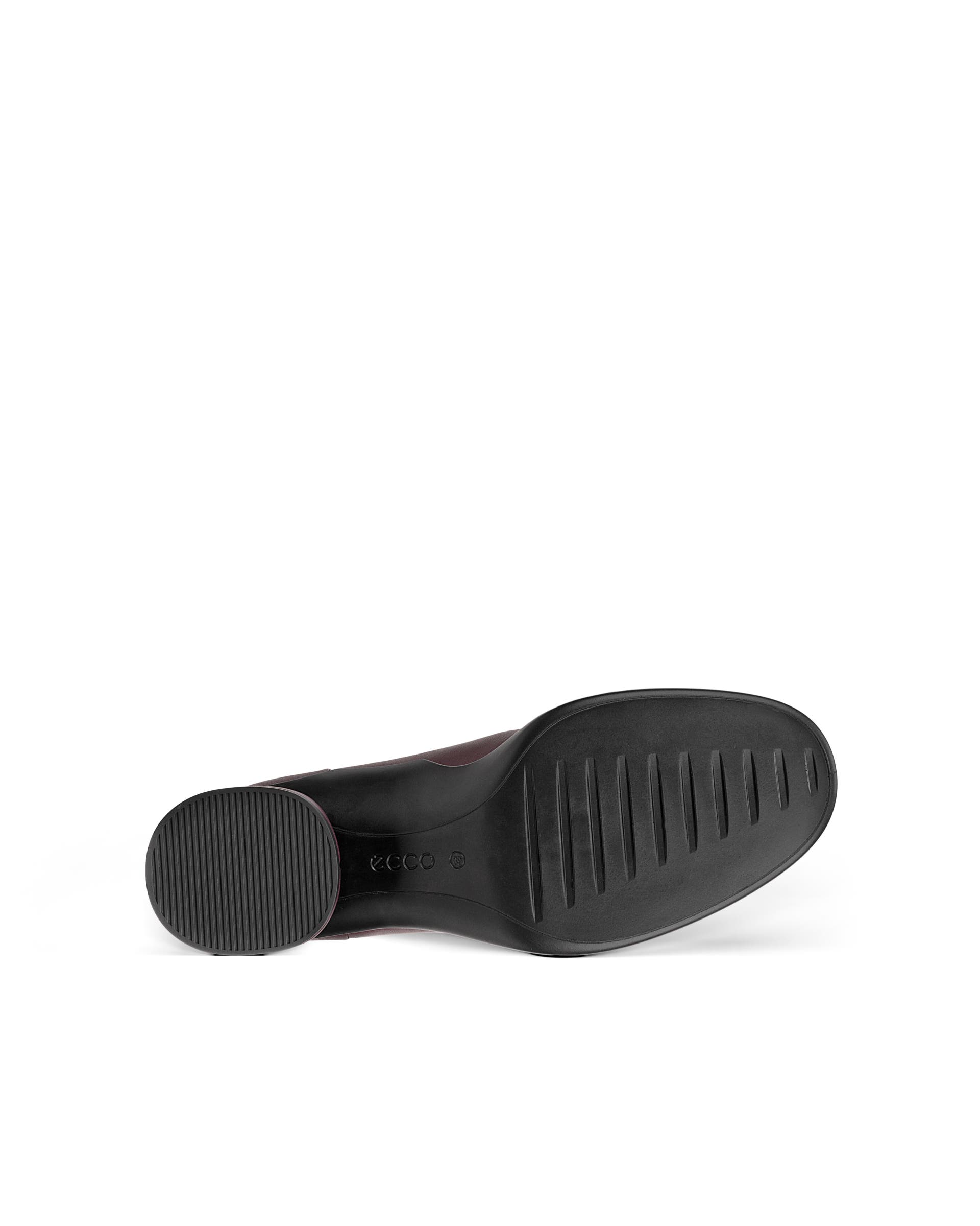 Women's ECCO® Sculpted LX 35 Leather Block-Heeled Pump - Purple - Sole