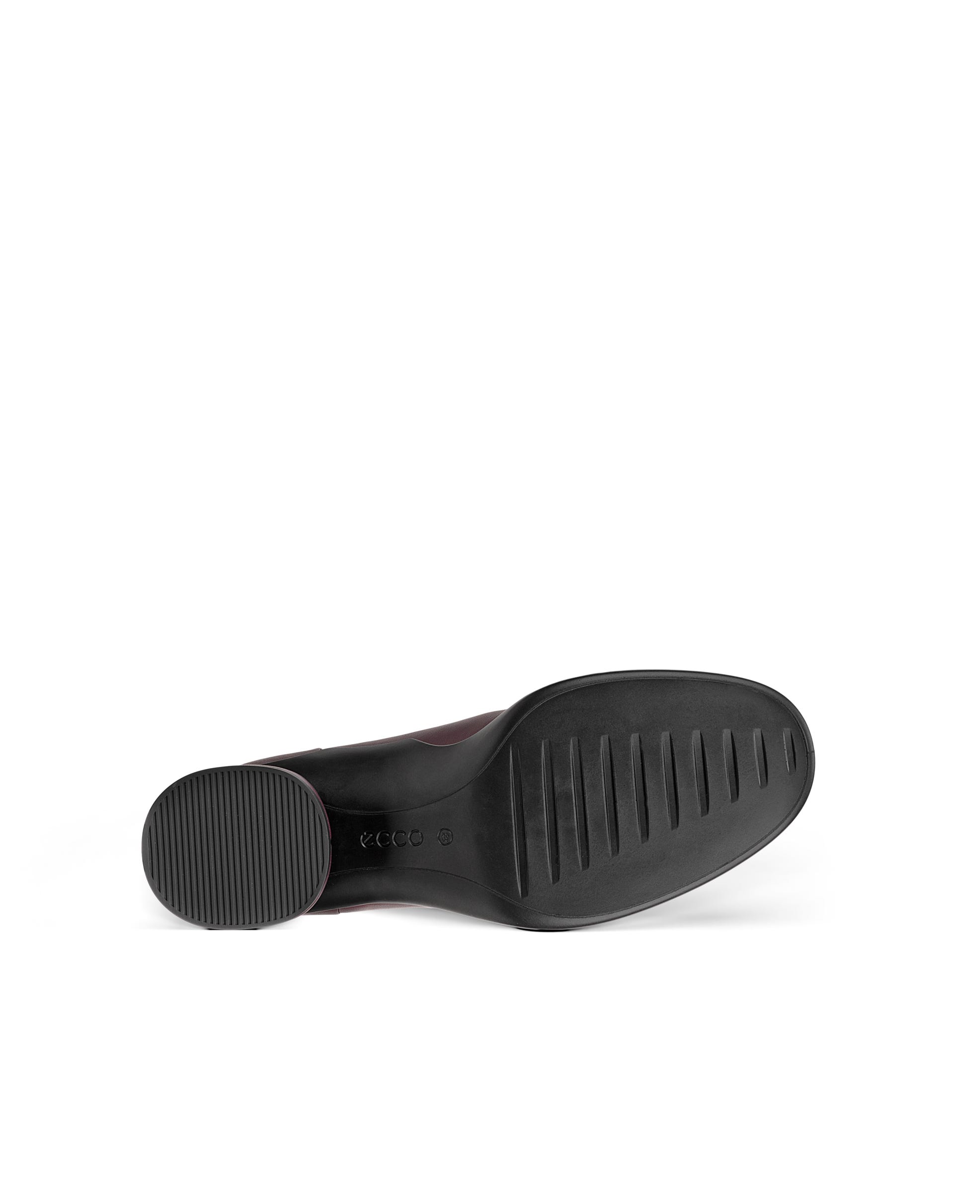 Women's ECCO® Sculpted LX 35 Leather Block-Heeled Pump - Purple - Sole