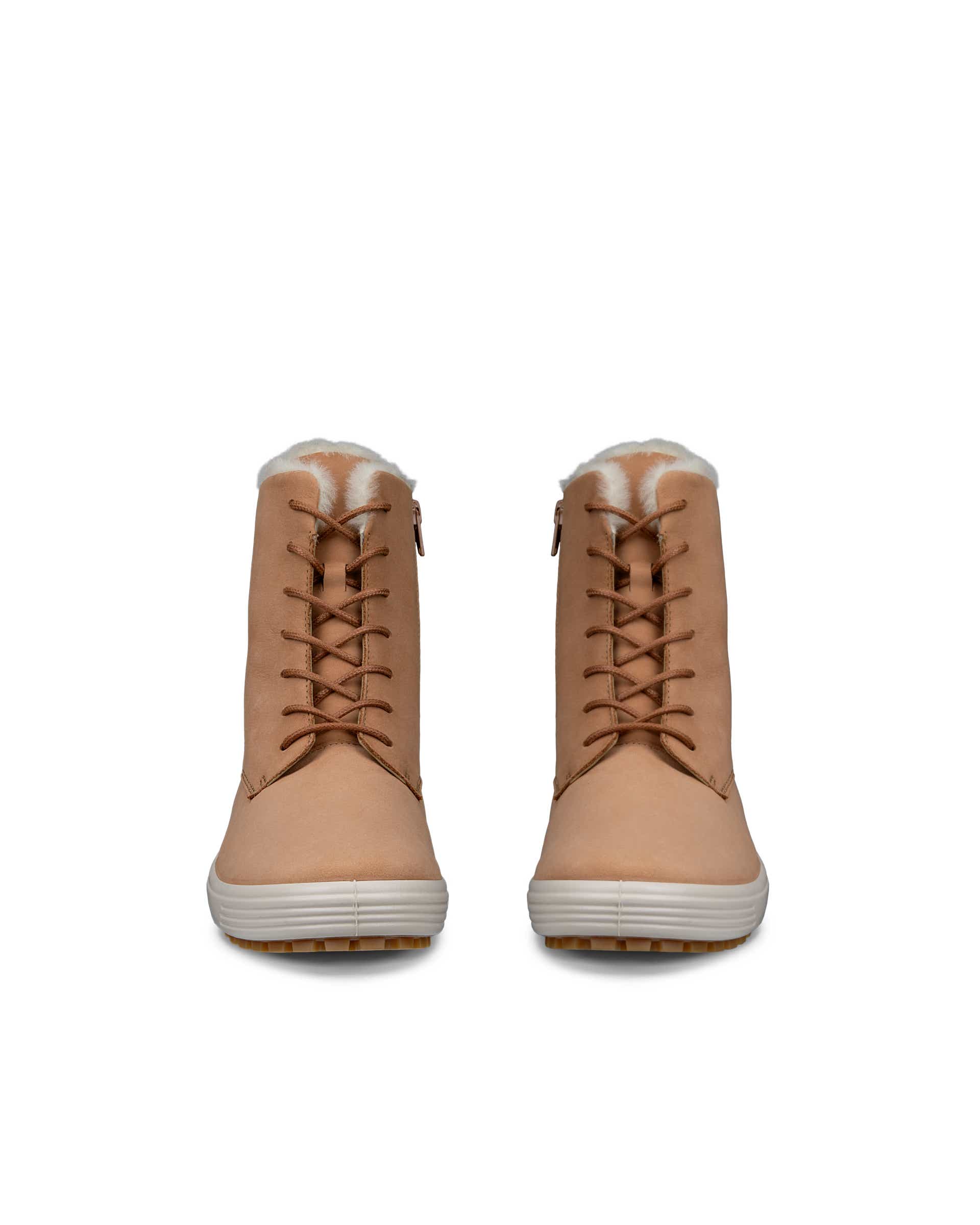 Naisten ECCO® Soft 7 Tred nahkanilkkurit - Ruskea - Front pair