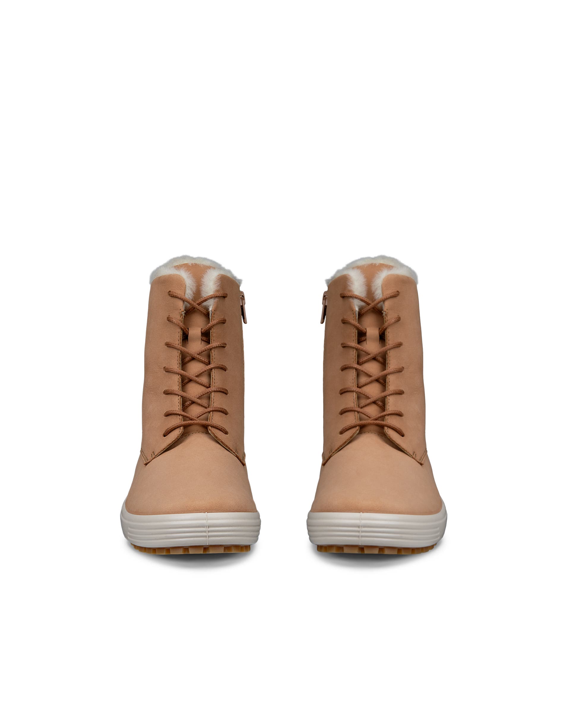 Naisten ECCO® Soft 7 Tred nahkanilkkurit - Ruskea - Front pair