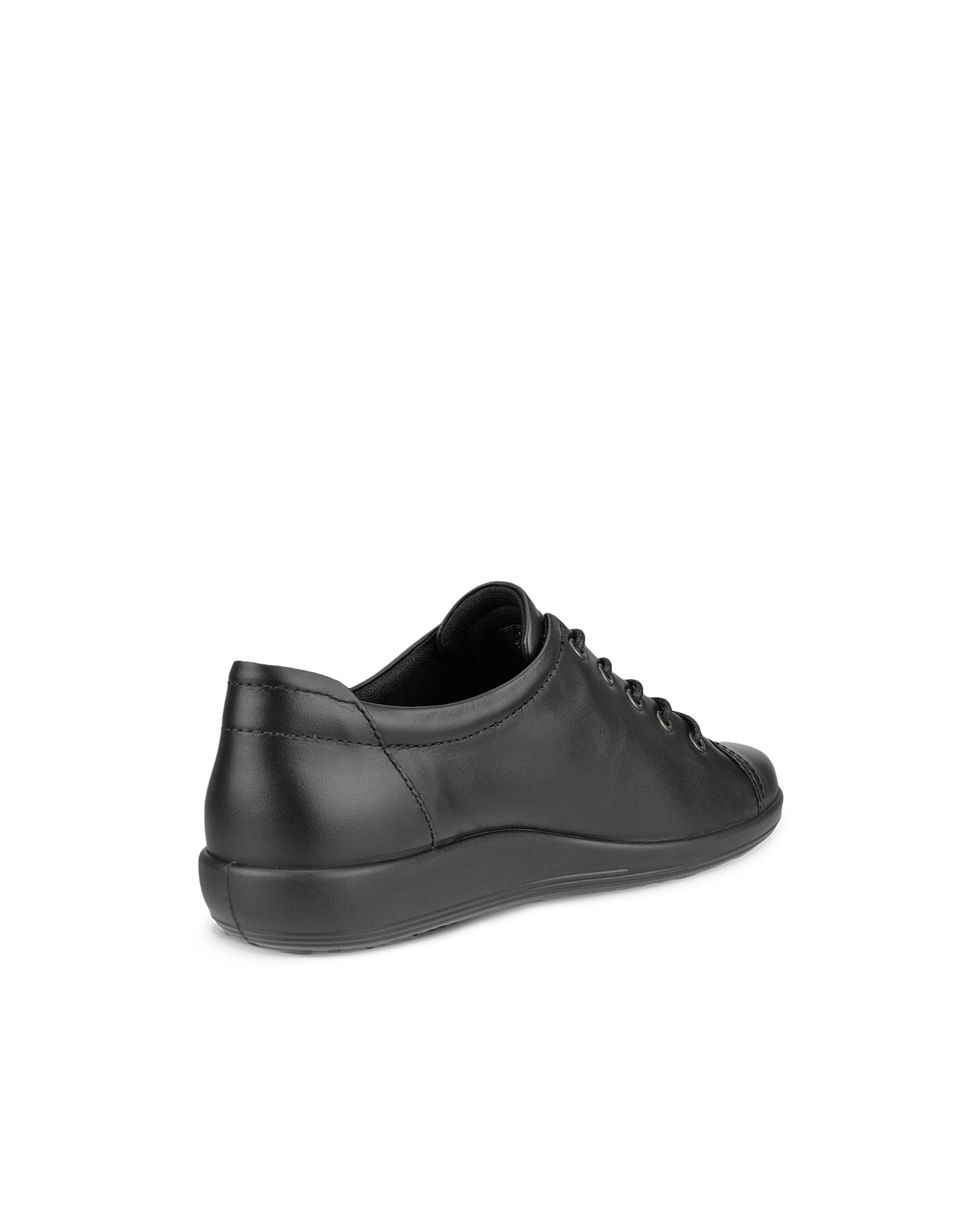 ECCO® Soft 2.0 Damen Ledersneaker - Schwarz - Back