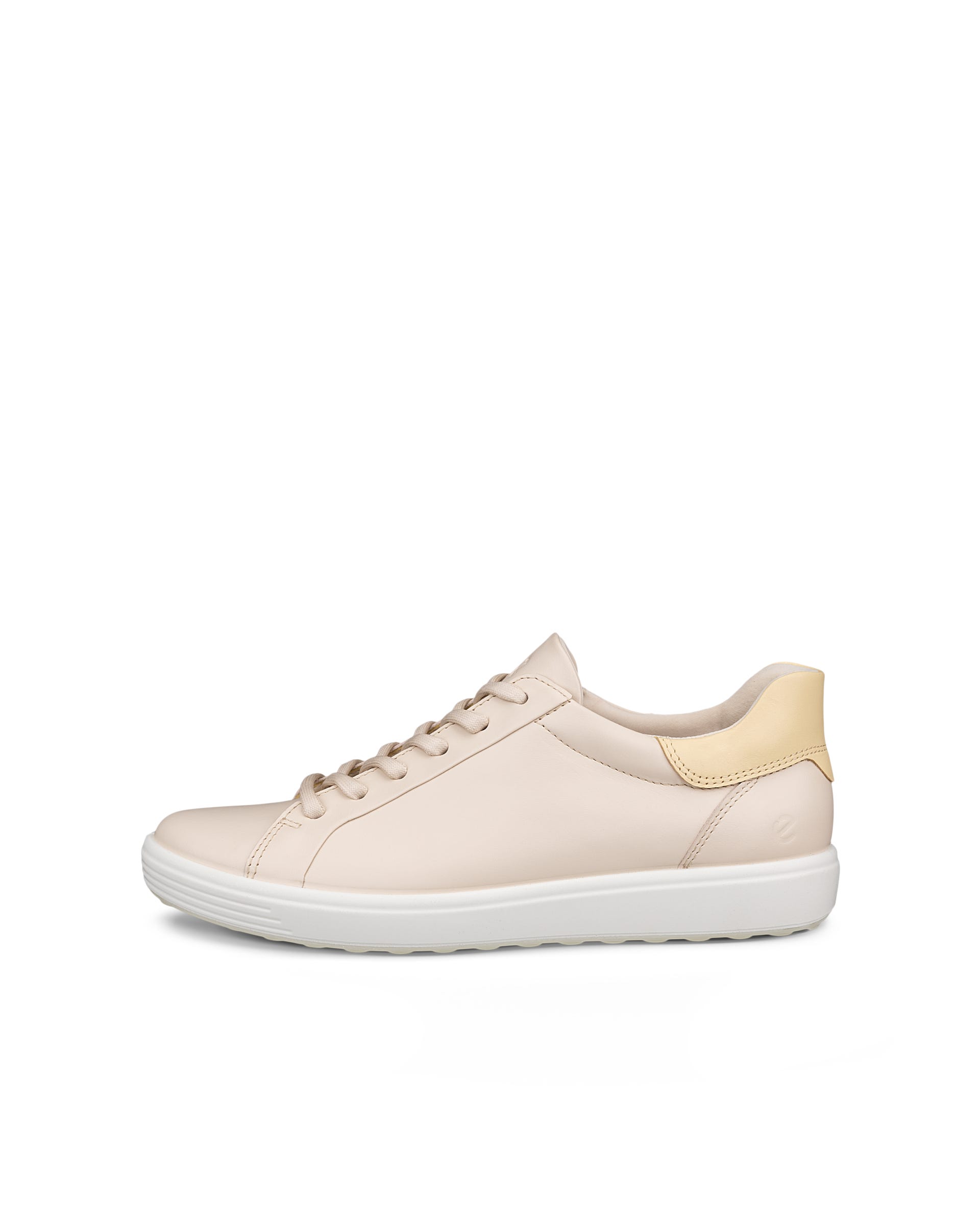 ECCO® Soft 7 baskets en cuir pour femme - Beige - Outside