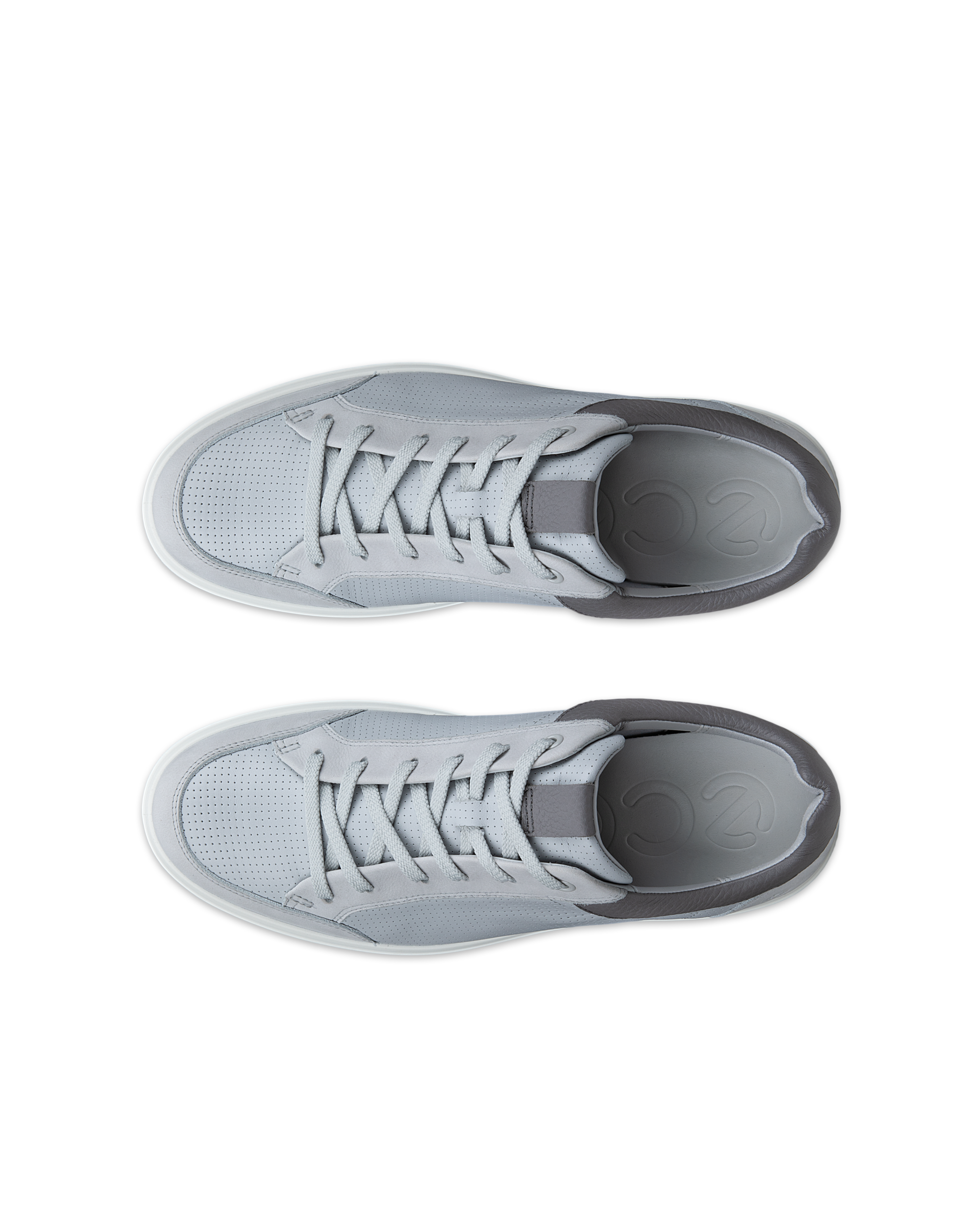 ECCO SOFT 60 MEN メンズ レザースニーカー | グレー