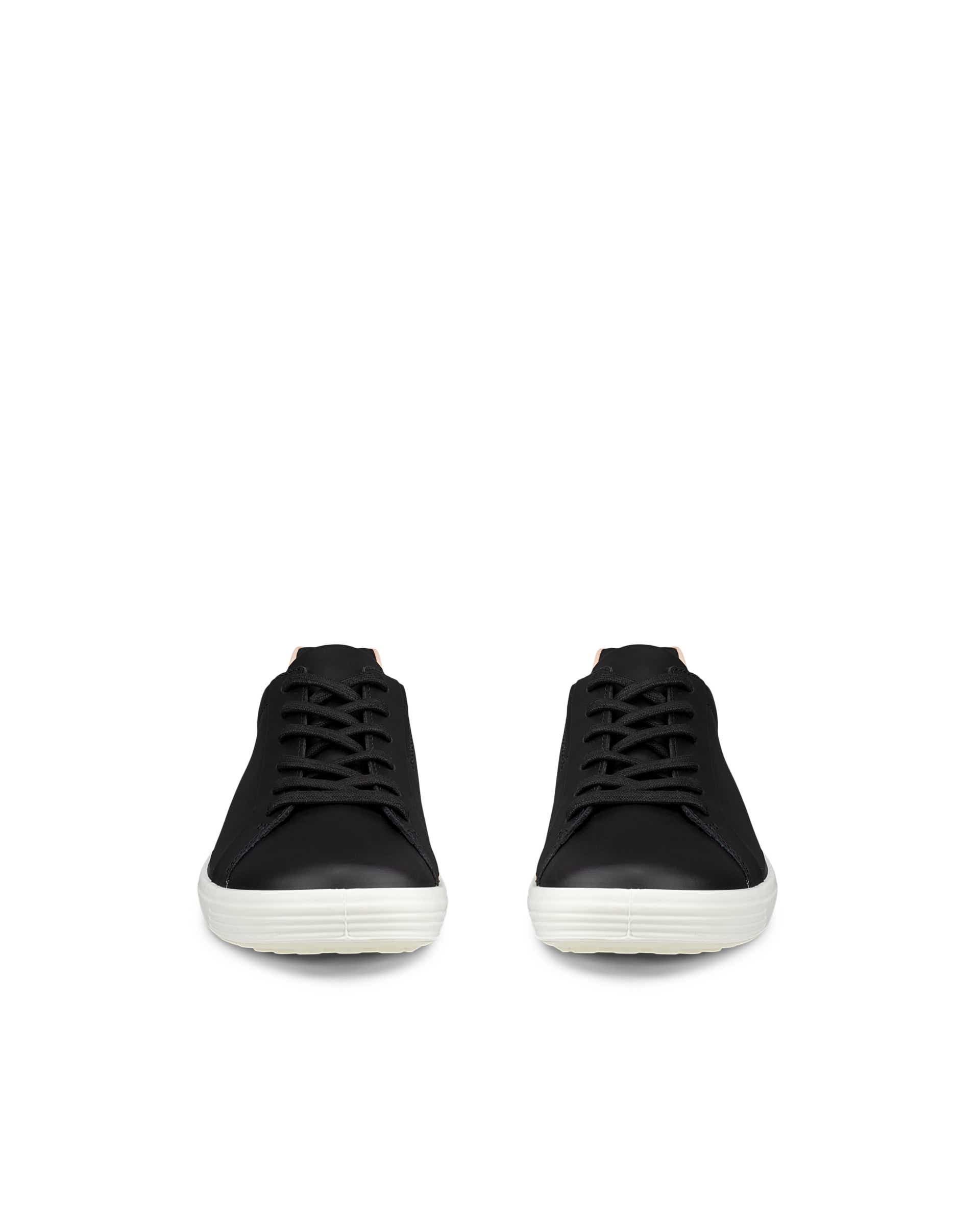 ECCO® Soft 7 női bőr sneaker - Fekete - Front pair