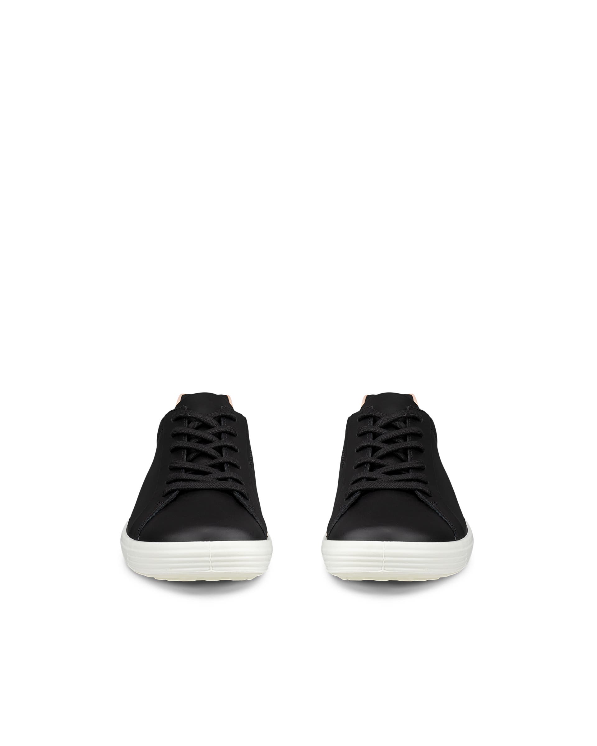 ECCO® Soft 7 női bőr sneaker - Fekete - Front pair
