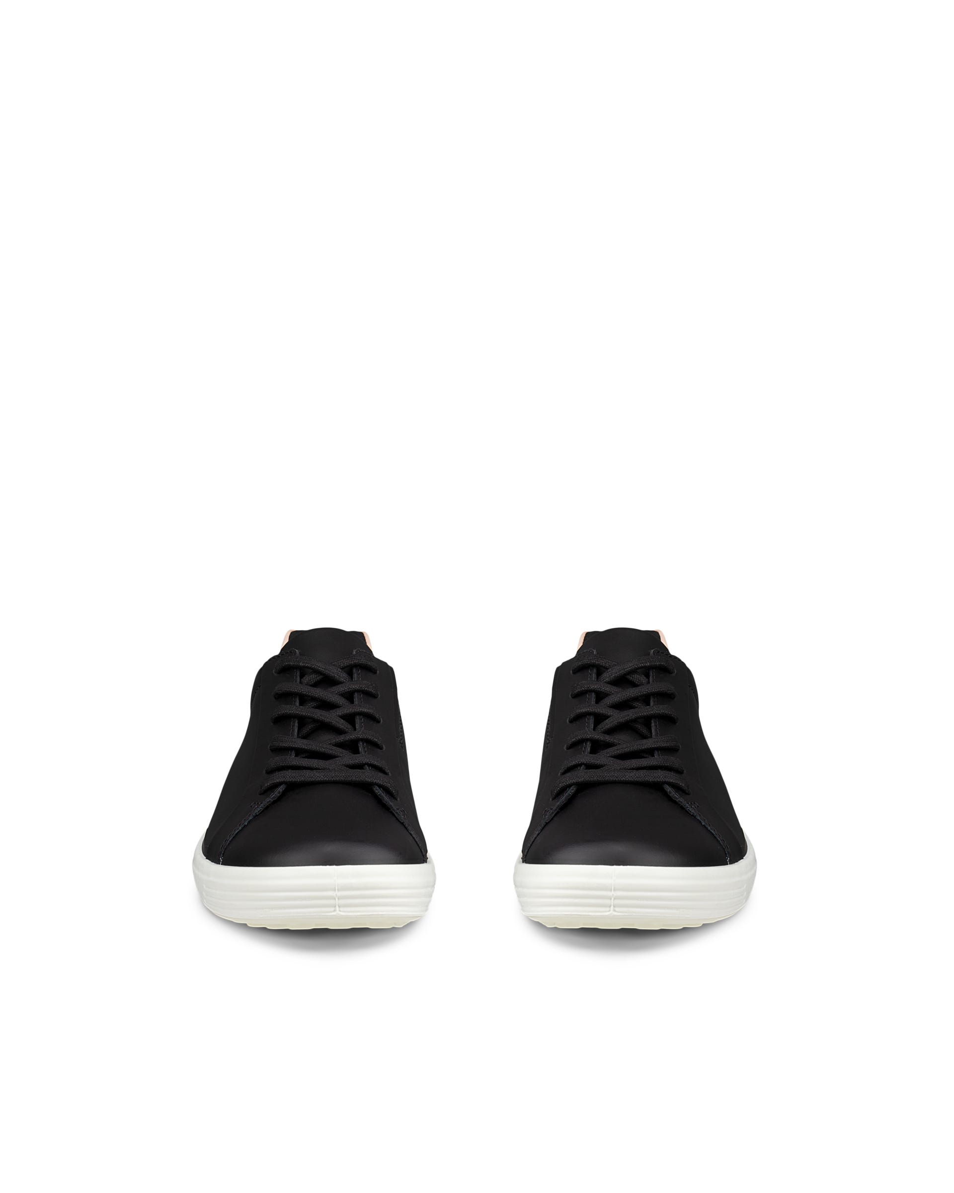 ECCO® Soft 7 női bőr sneaker - Fekete - Front pair