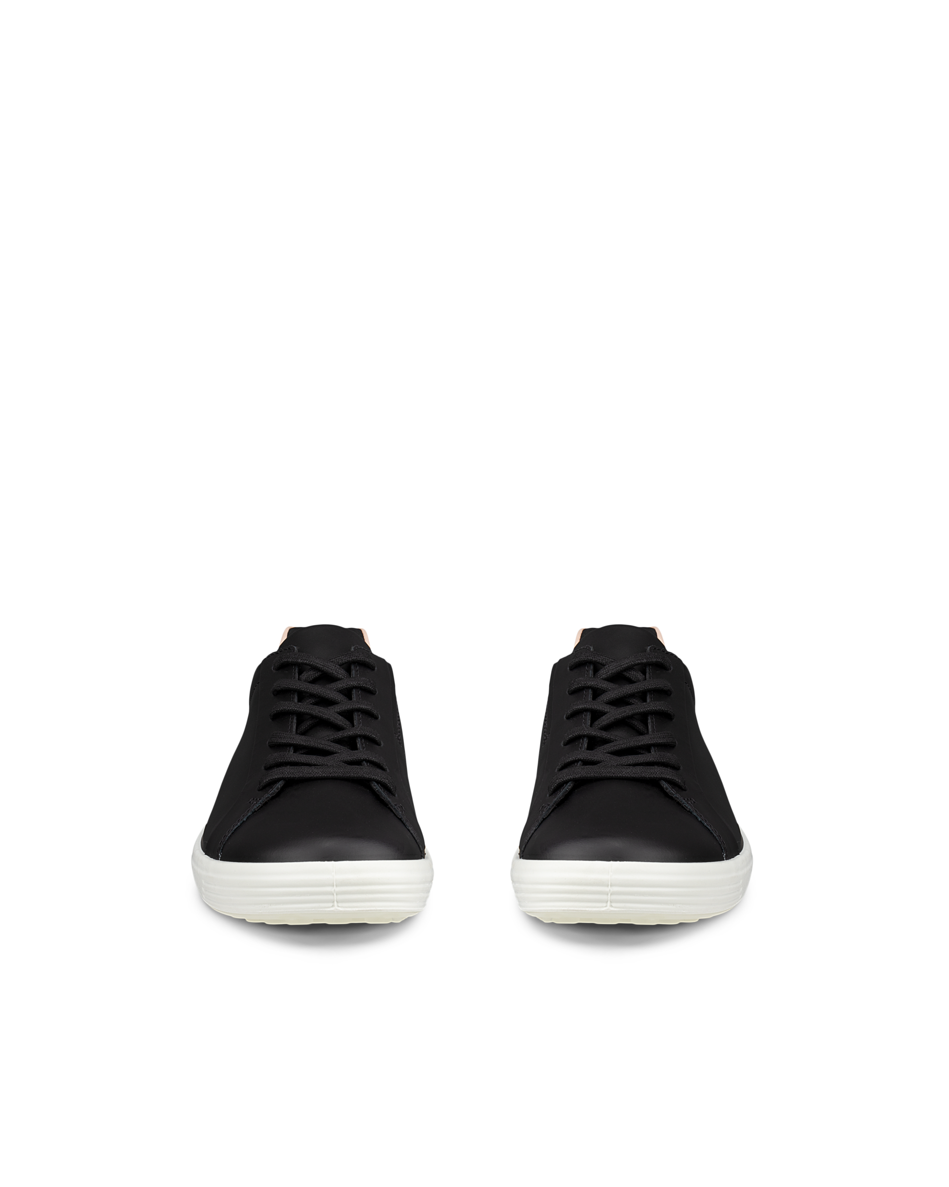 Zapatillas de piel ECCO® Soft 7 para mujer - Negro - Front pair