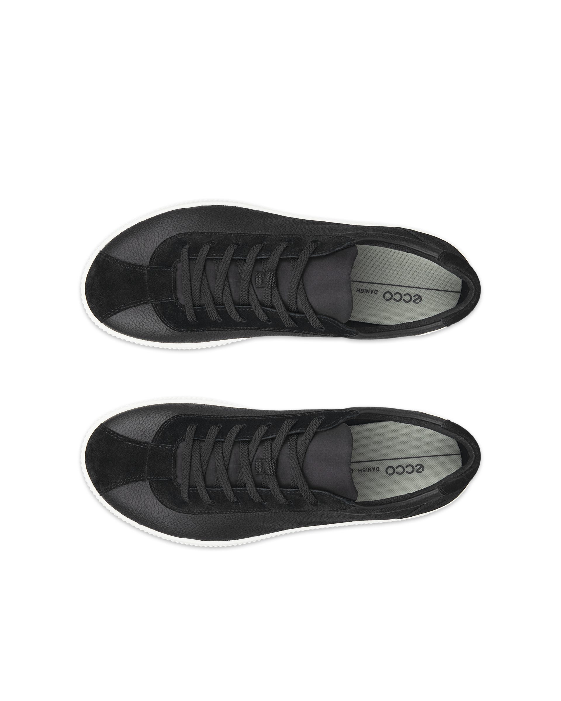 Ténis couro homem ECCO® Soft Zero - Preto - Top left pair