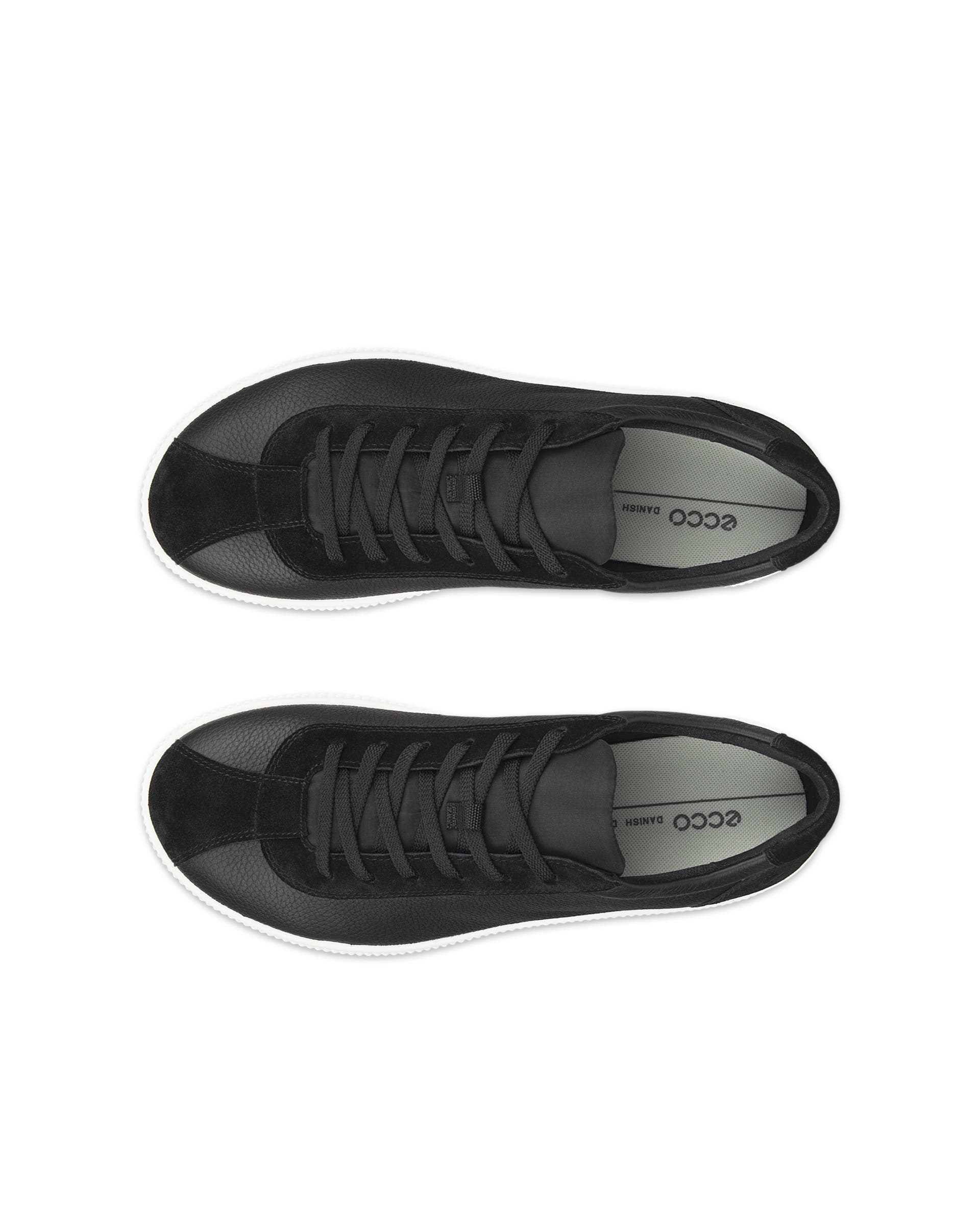 Ténis couro homem ECCO® Soft Zero - Preto - Top left pair