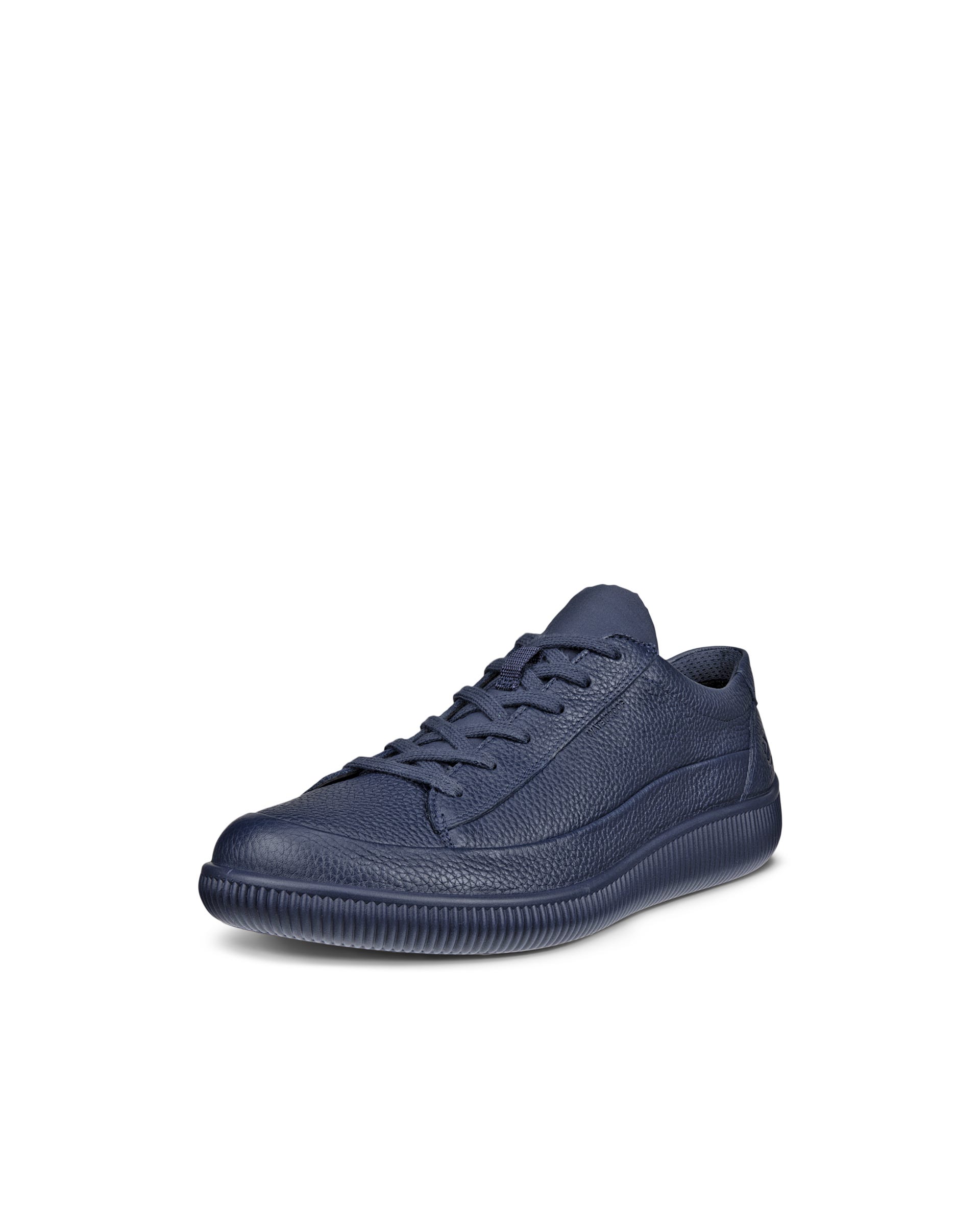 Men's ECCO® SOFT ZERO Nubuck Trainer Blue - Main Image
