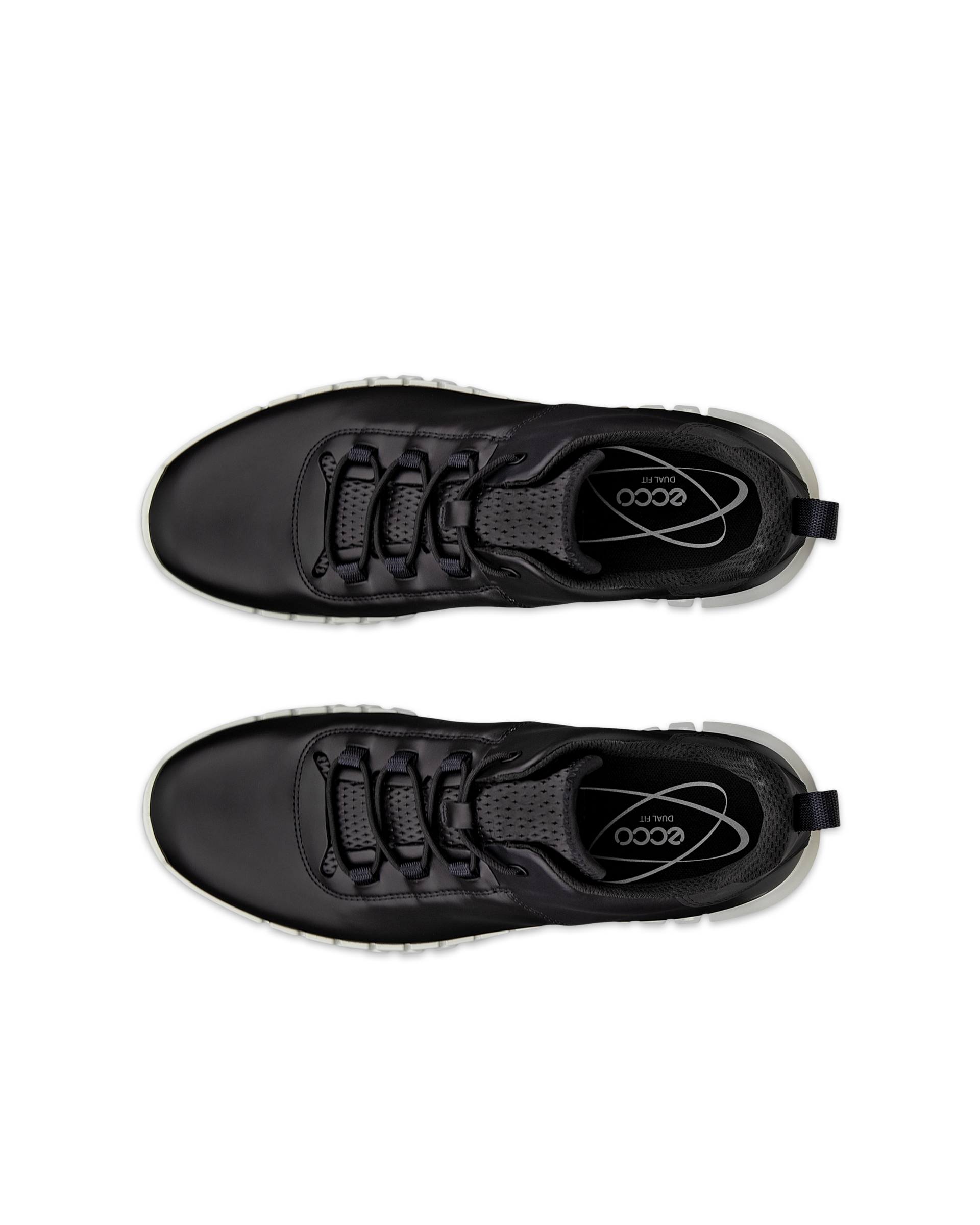 ECCO® Gruuv Herren Ledersneaker - Schwarz - Top left pair