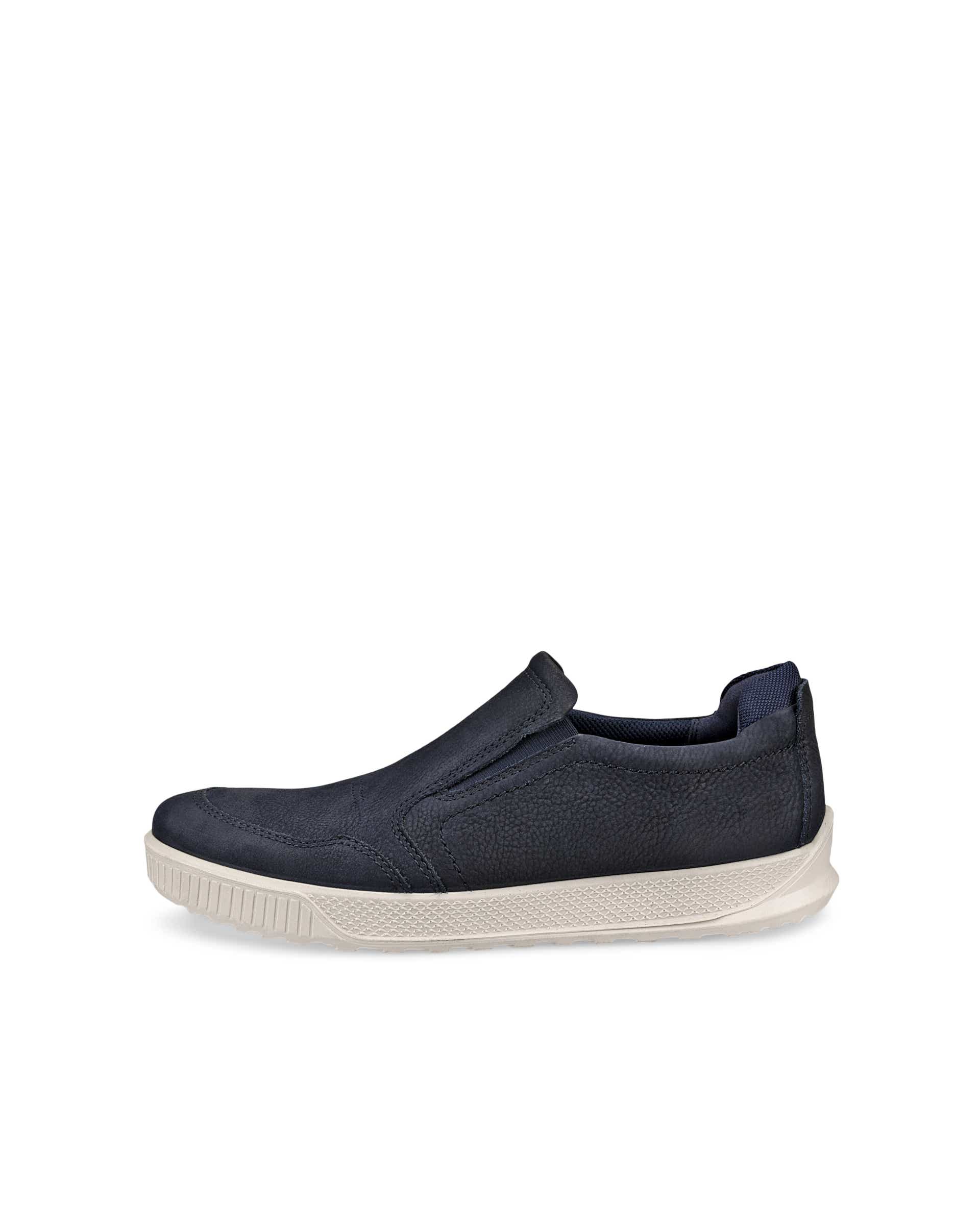 ECCO® Byway Heren nubuck instapper - Blauw - Outside
