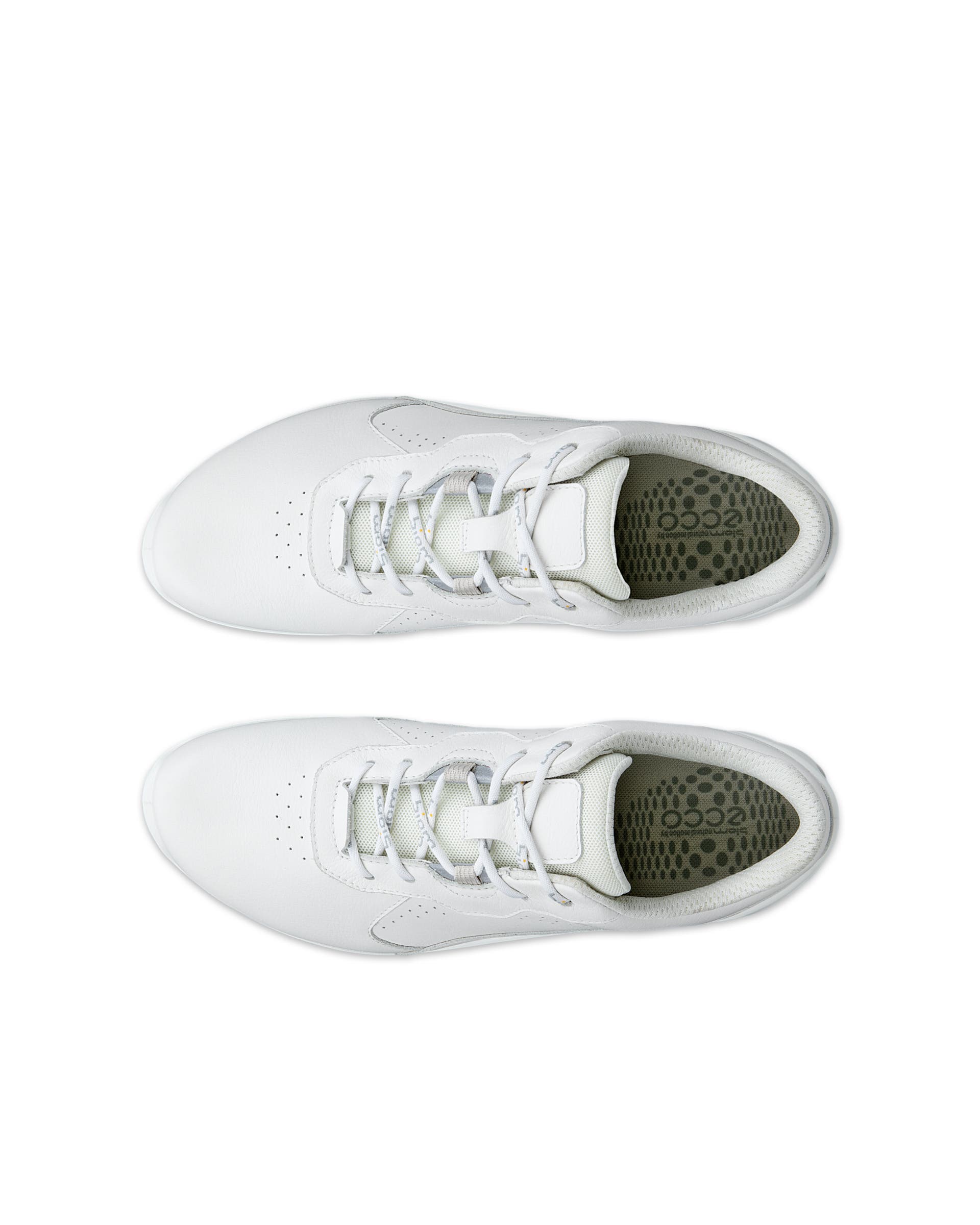 ECCO® BIOM ENERGI sneakers i læder til damer - Hvid - Top left pair