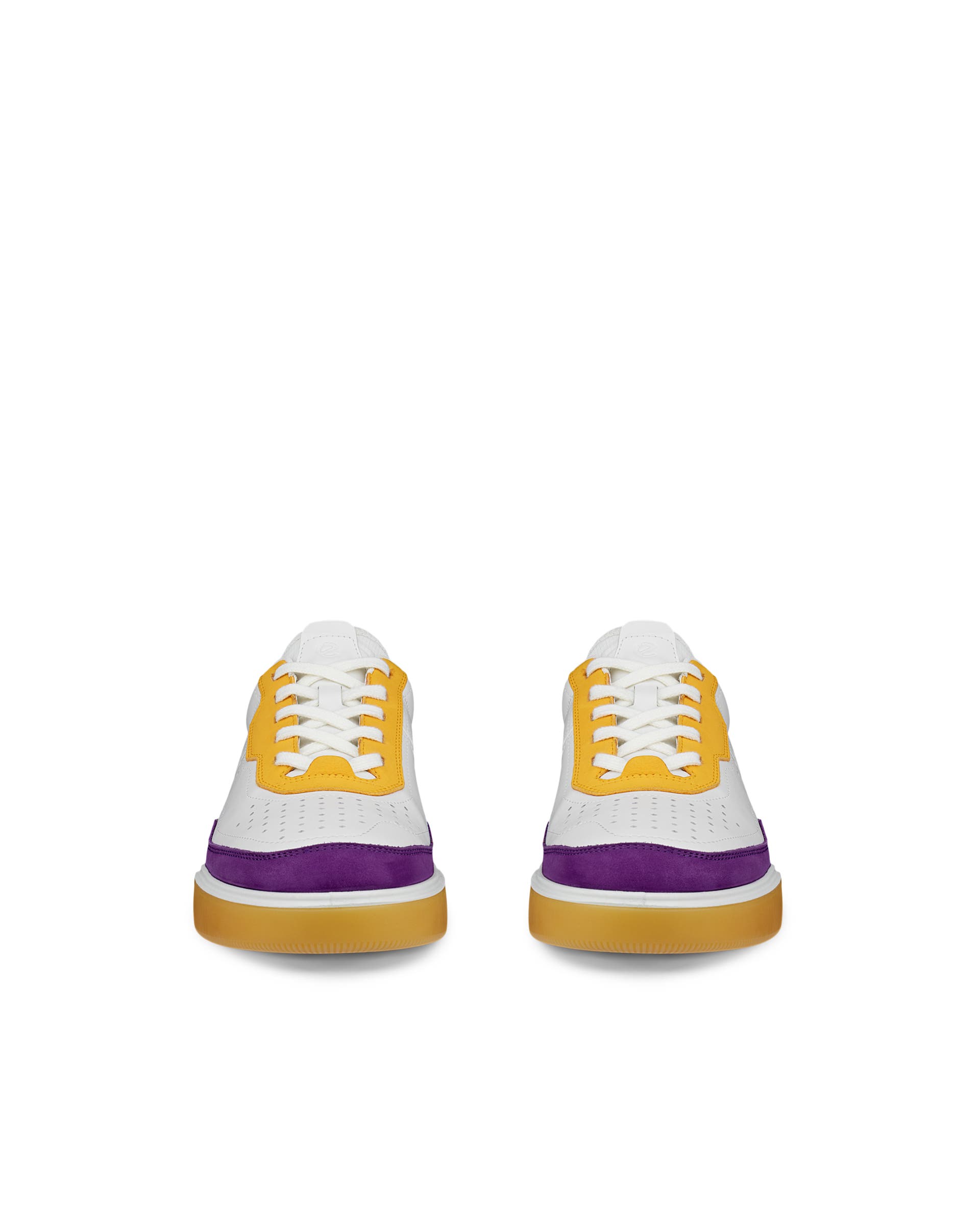 ECCO® Street Court Damen Ledersneaker - Mehrfarbig - Front pair