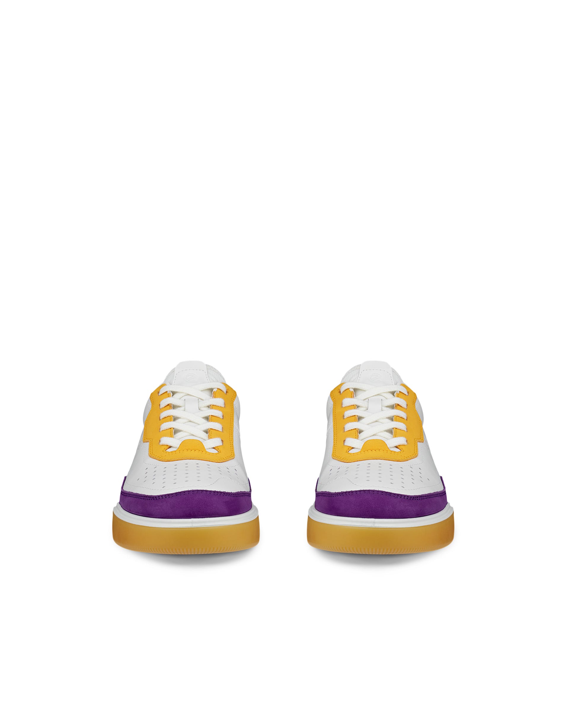 ECCO® Street Court Damen Ledersneaker - Mehrfarbig - Front pair