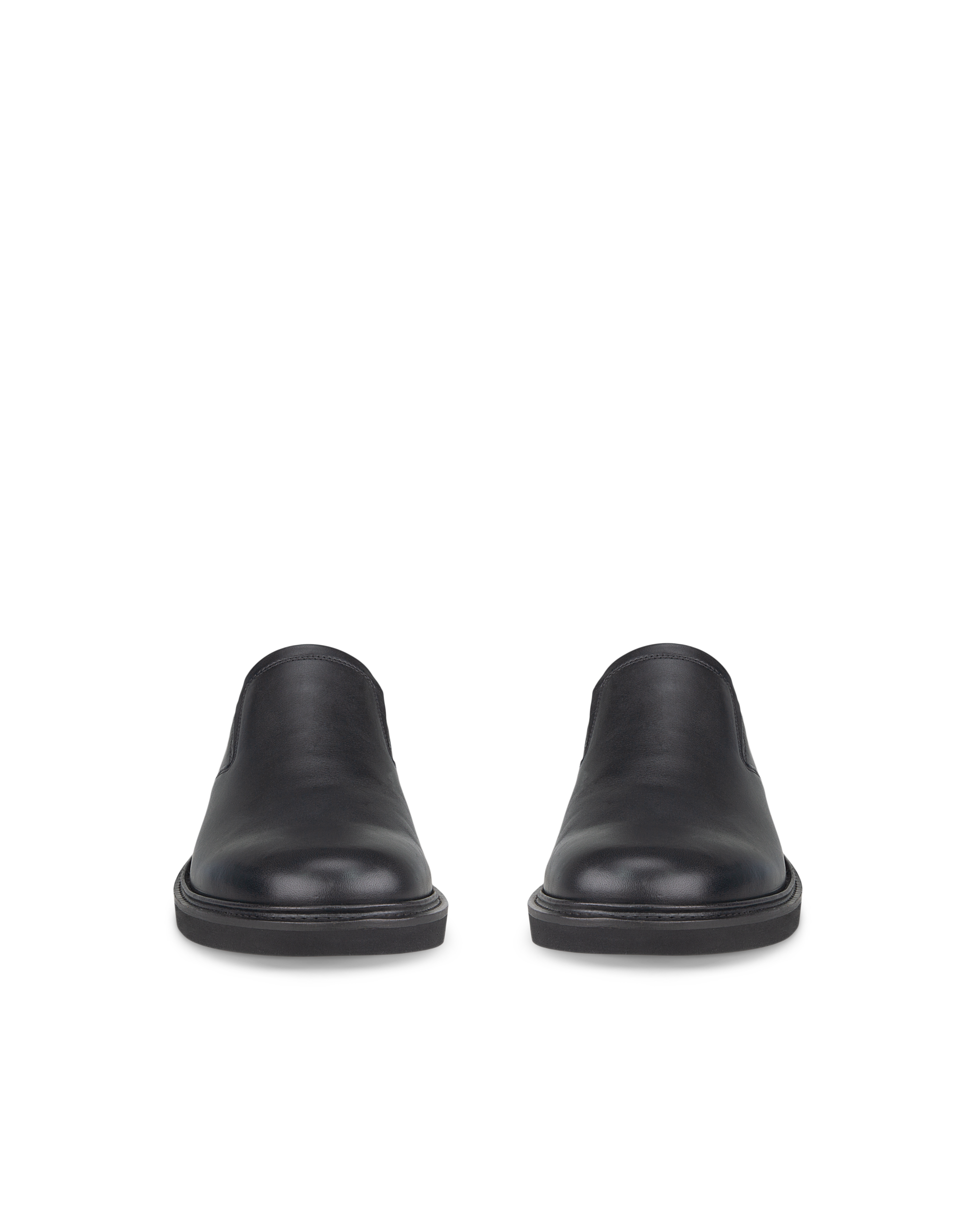 ECCO® Metropole London chaussures habillée sans lacet en cuir pour homme - Noir - Front pair