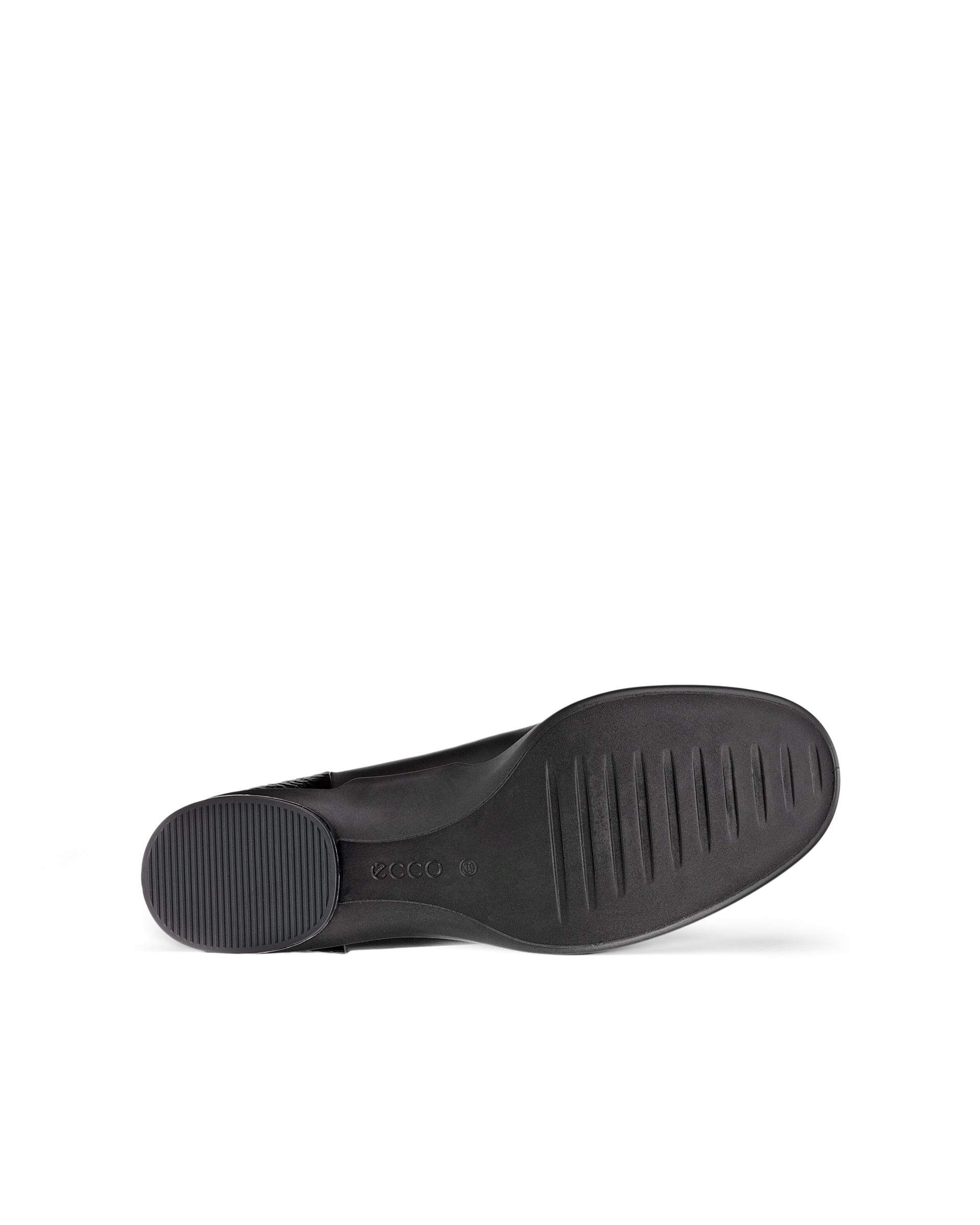 Women's ECCOยฎ Sculpted LX Leather Ballerina - Black - Sole