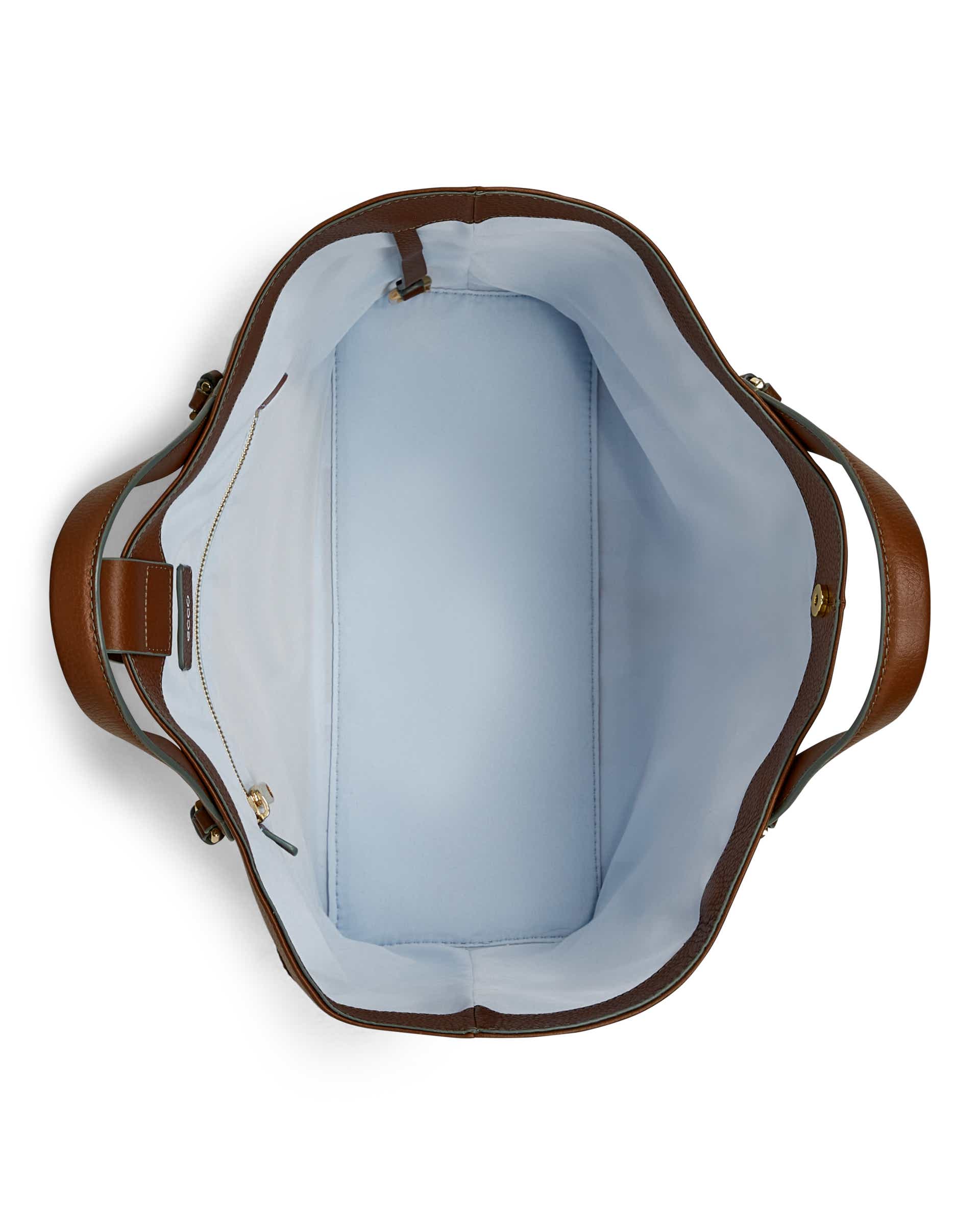 ECCO Tote Pebbled レザートートバッグ - ブラウン - Birdeye