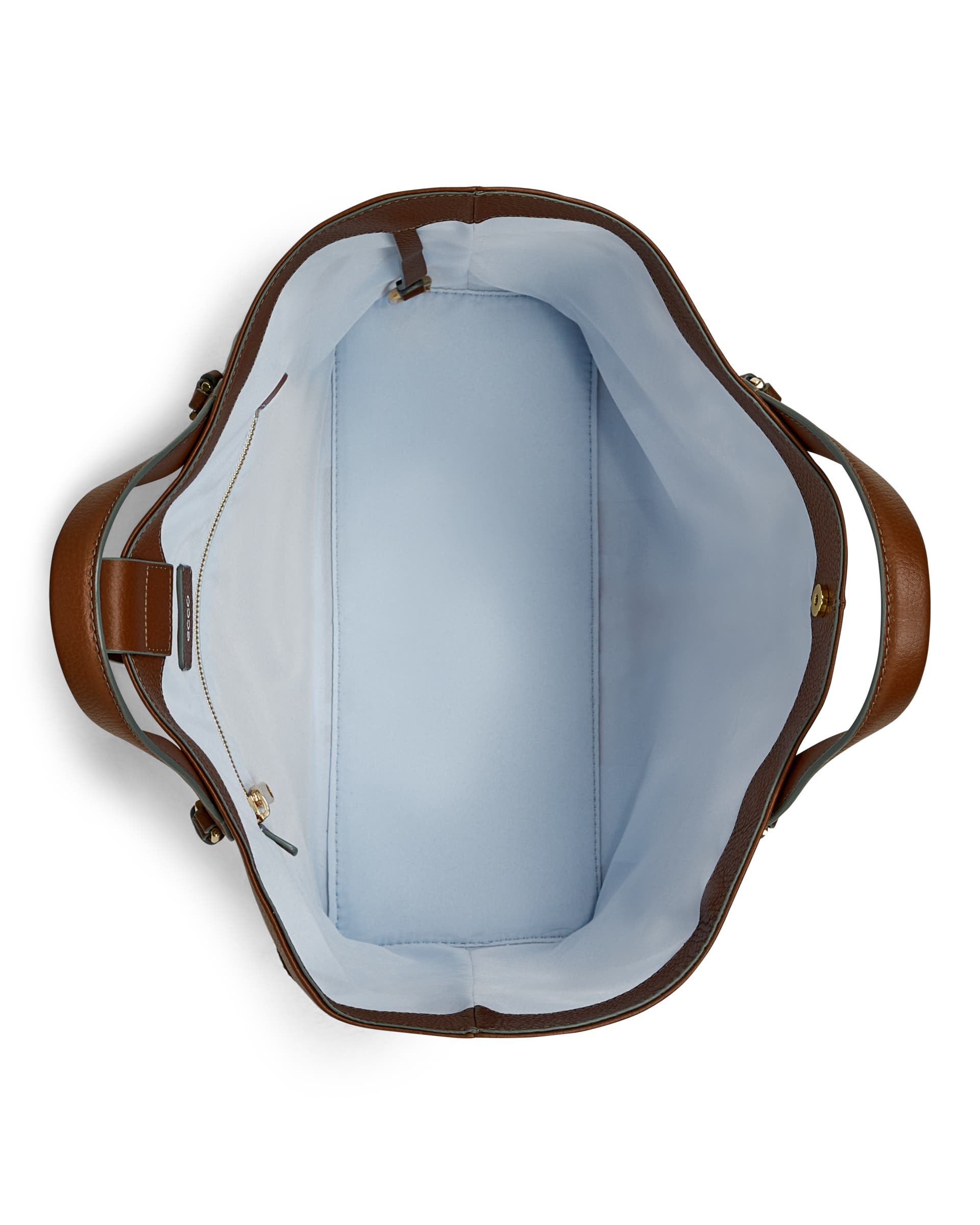 ECCO Tote Pebbled レザートートバッグ - ブラウン - Birdeye