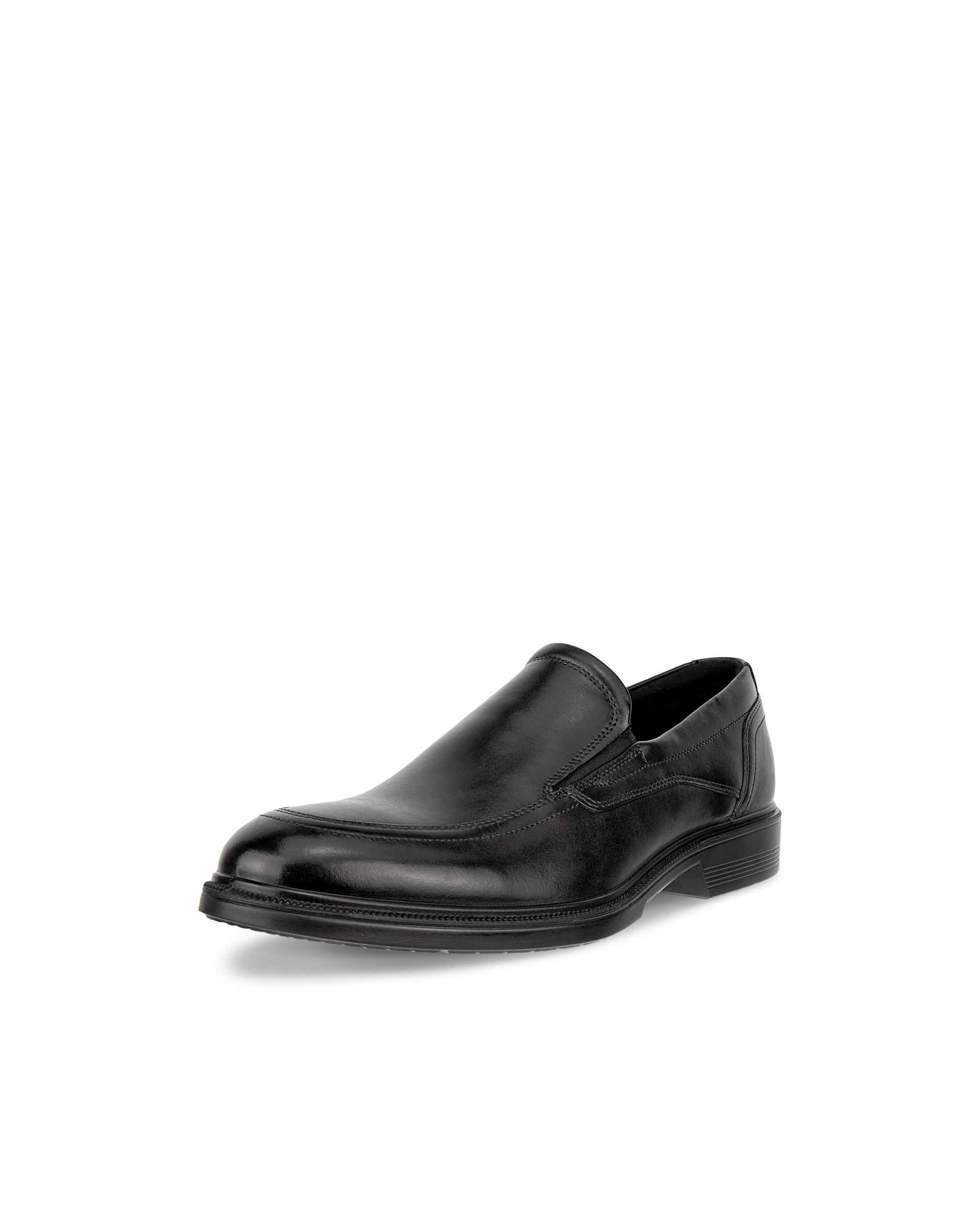 Zapatos de piel sin cordones ECCO® Lisbon para hombre - Negro - Main