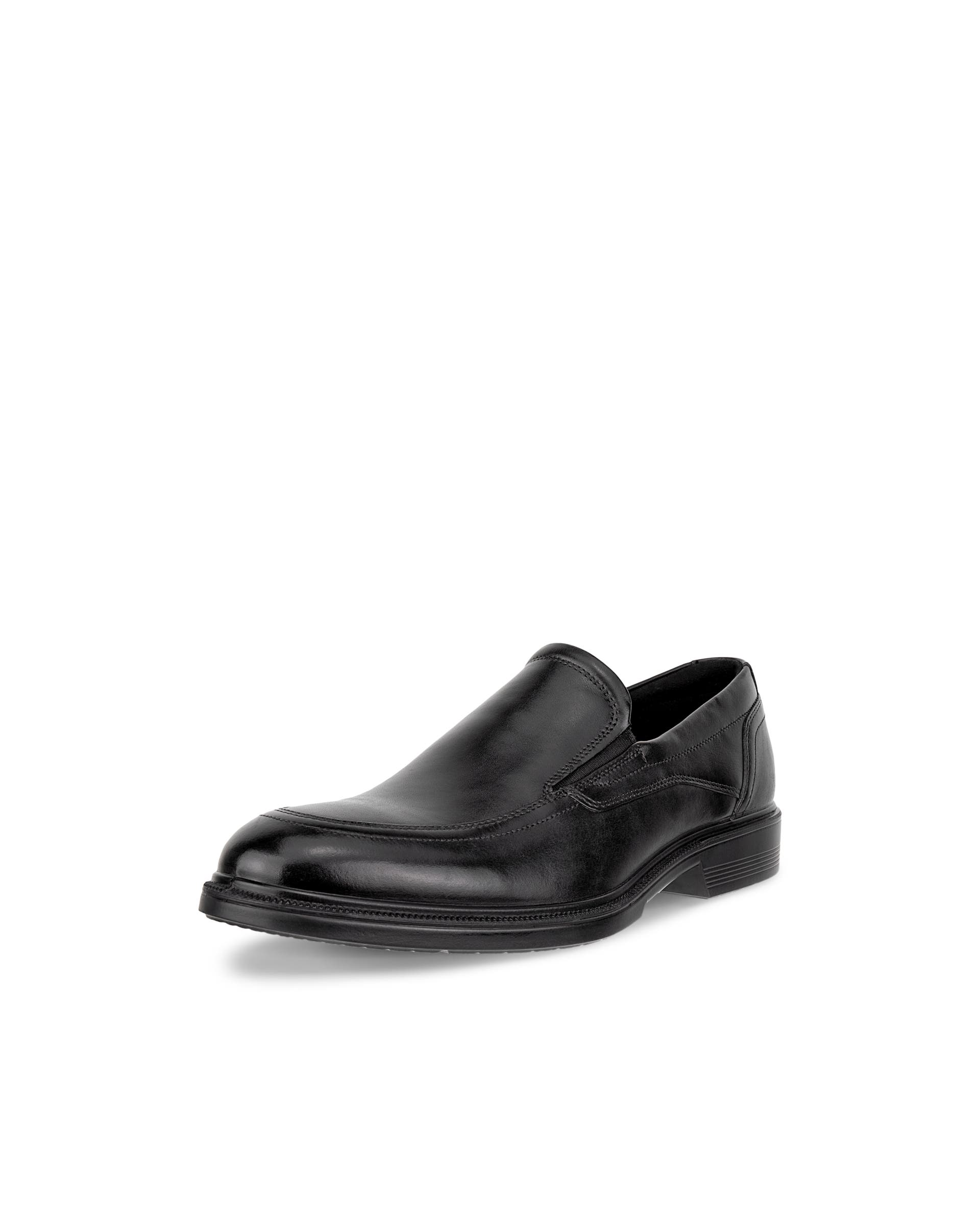 Zapatos de piel sin cordones ECCO® Lisbon para hombre - Negro - Main
