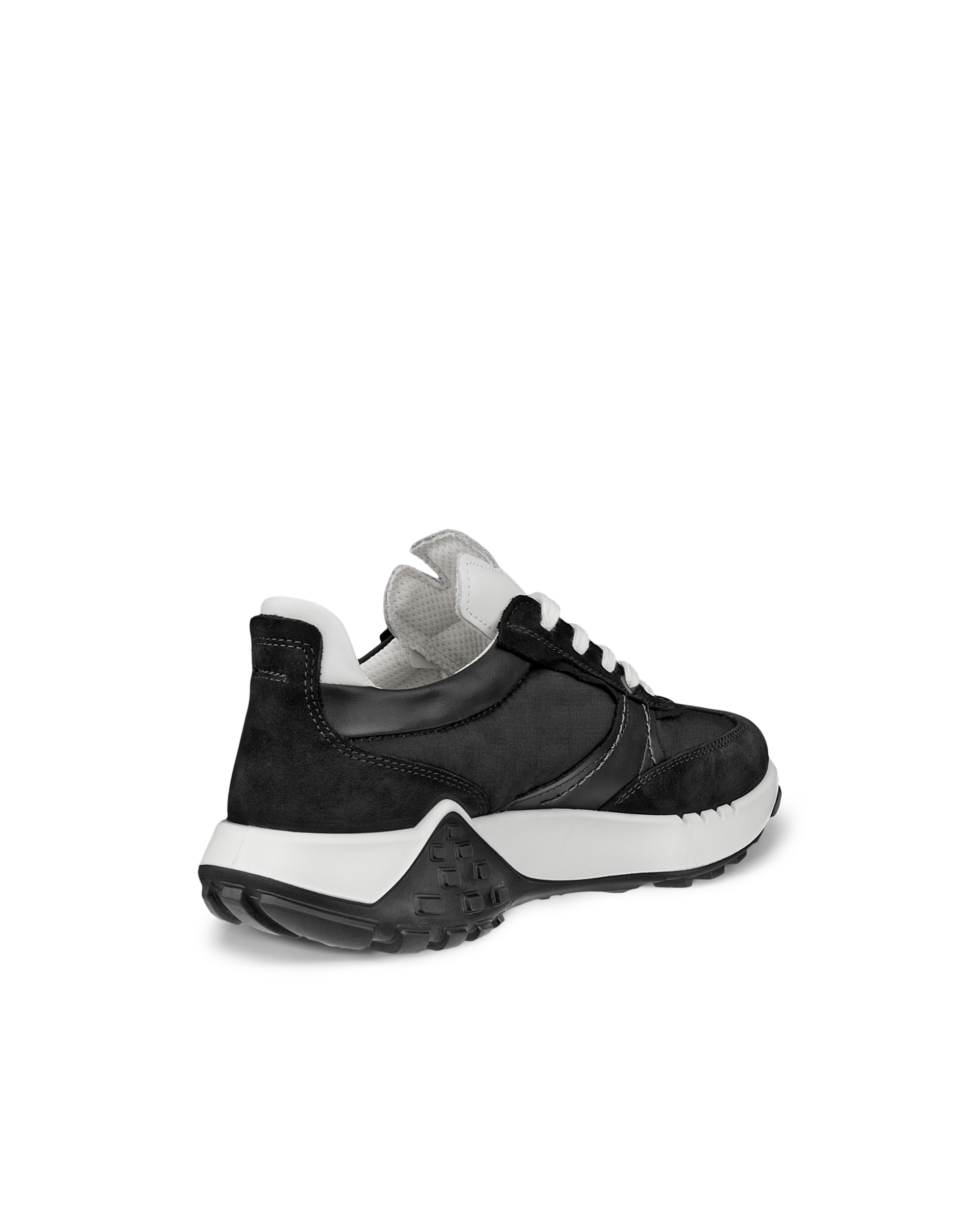 ECCO® Retro Sneaker Damen Ledersneaker - Schwarz - Back