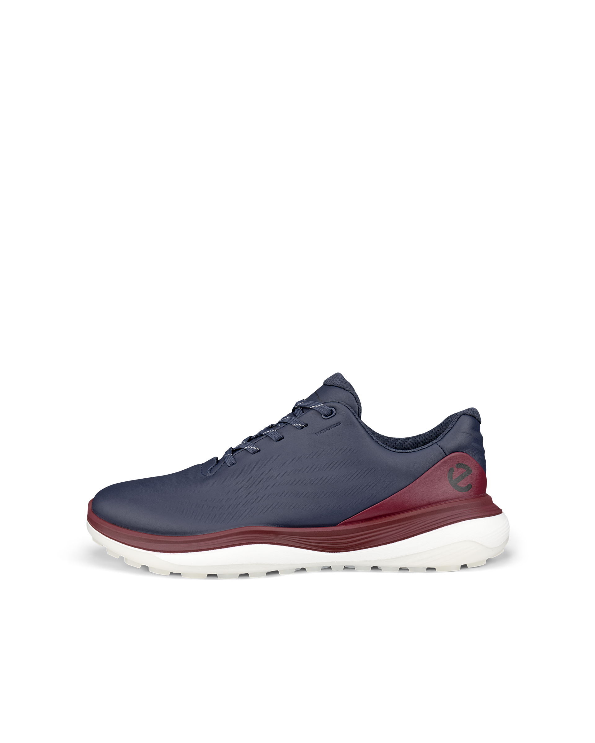 ECCO LT1 GOLF LACE Men メンズ レザーウォータープルーフゴルフシューズ - ブルー - Outside