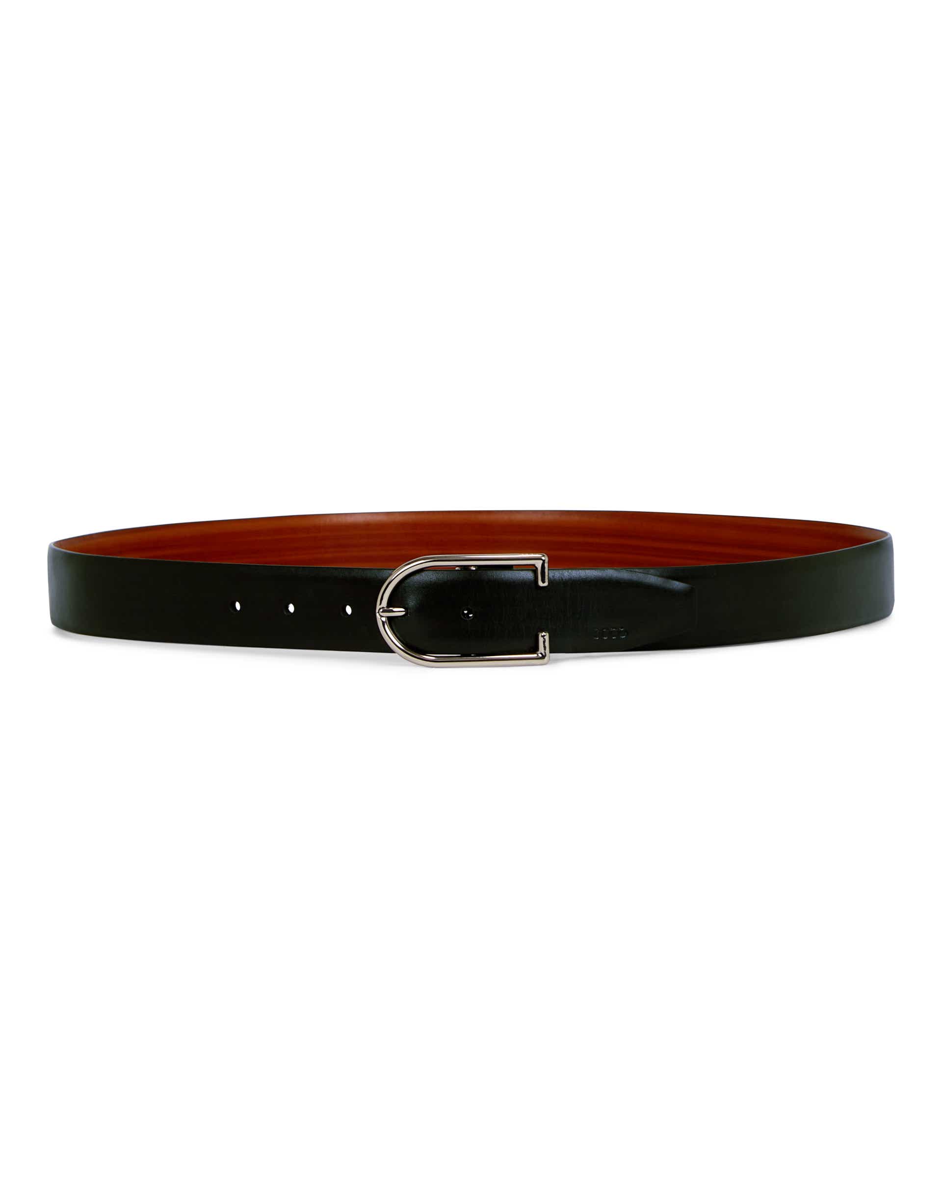 ECCO Belts Formal Reverse メンズ リバーシブルレザーベルト - ブラック - Main