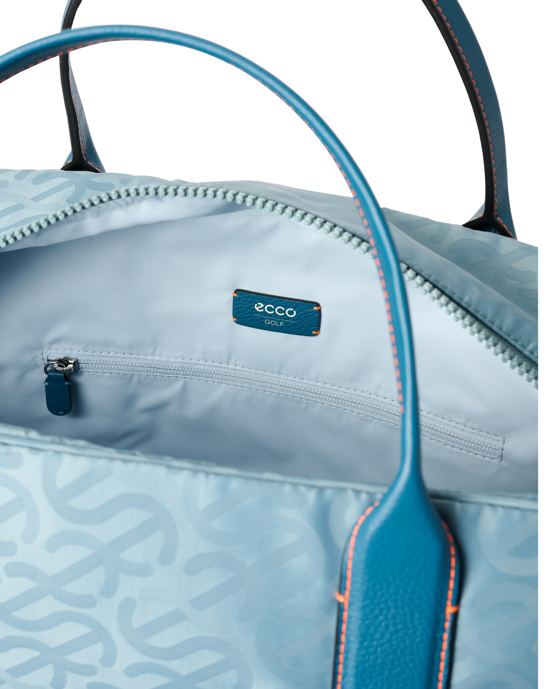 ECCO® GOLF BOSTON E WAVE Leder-Dufflebag - Grau - Inside