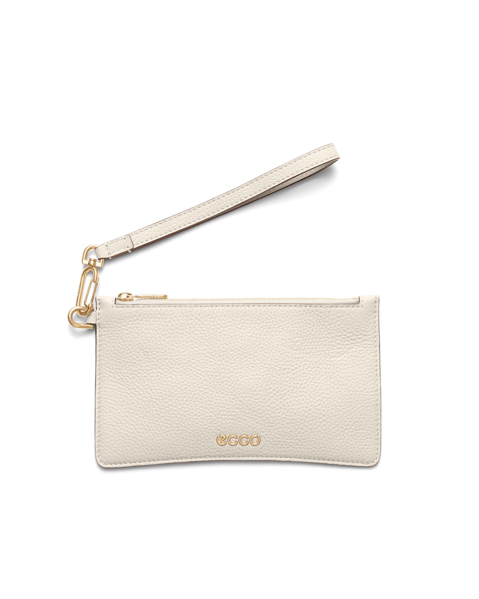 ECCO® Soft Pebbled Leather Wristlet - Beige - Main