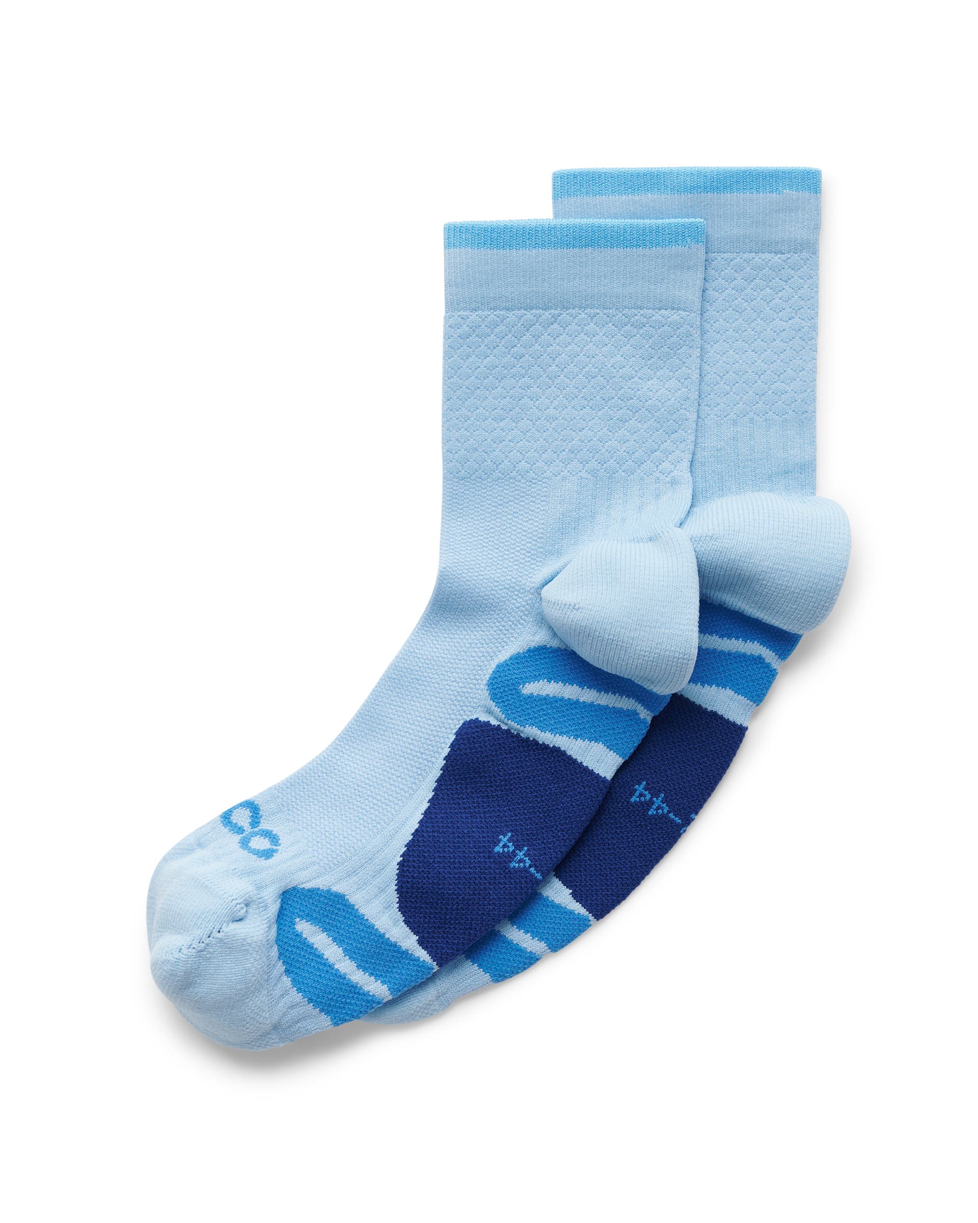 ECCO Tech-Tour Lite ユニセックス ミッドカットソックス - ブルー - Main