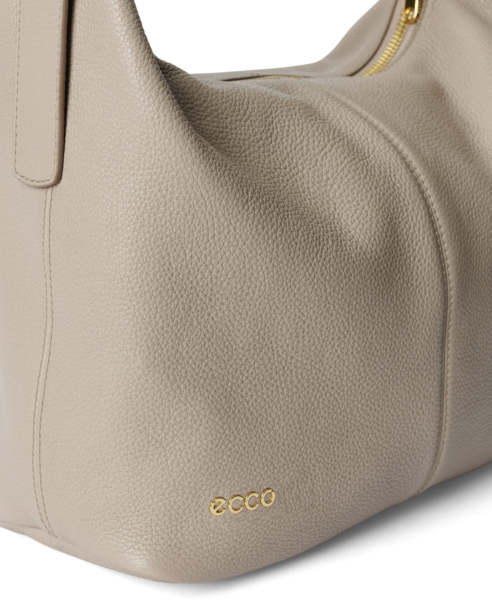 ECCO® Hobo Leather Hobo Bag - Beige - Detail-1