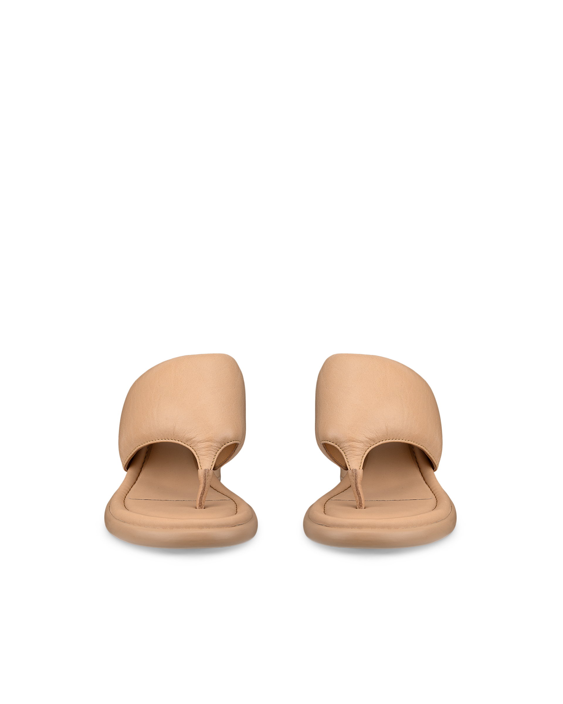 ECCO Sculpted LX 55 ウィメンズ レザーヒールサンダル - ブラウン - Front pair